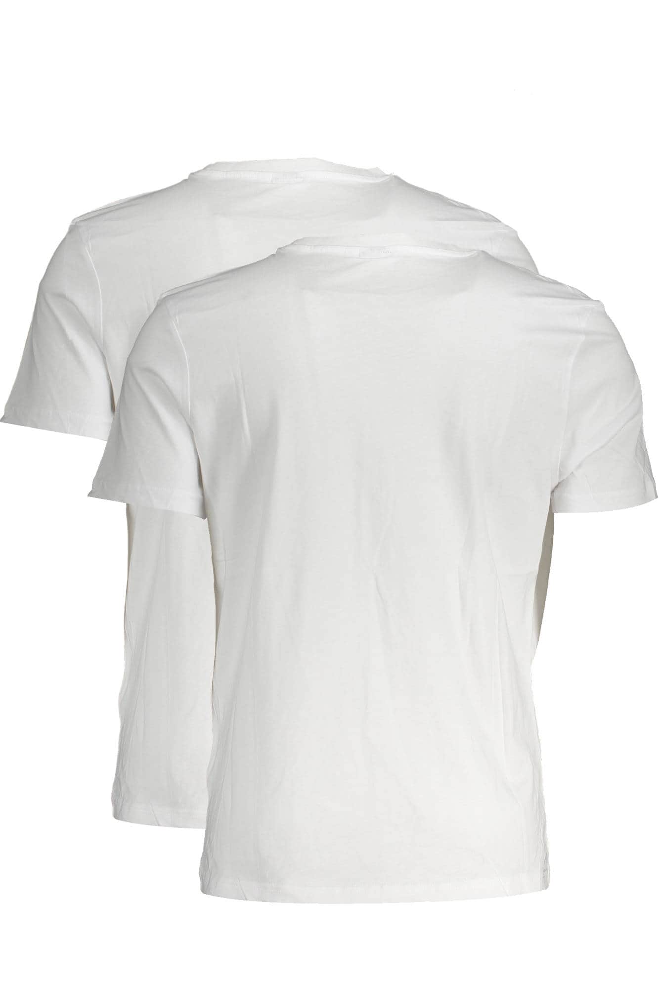 Fila hombre manga corta t-camisa blanco