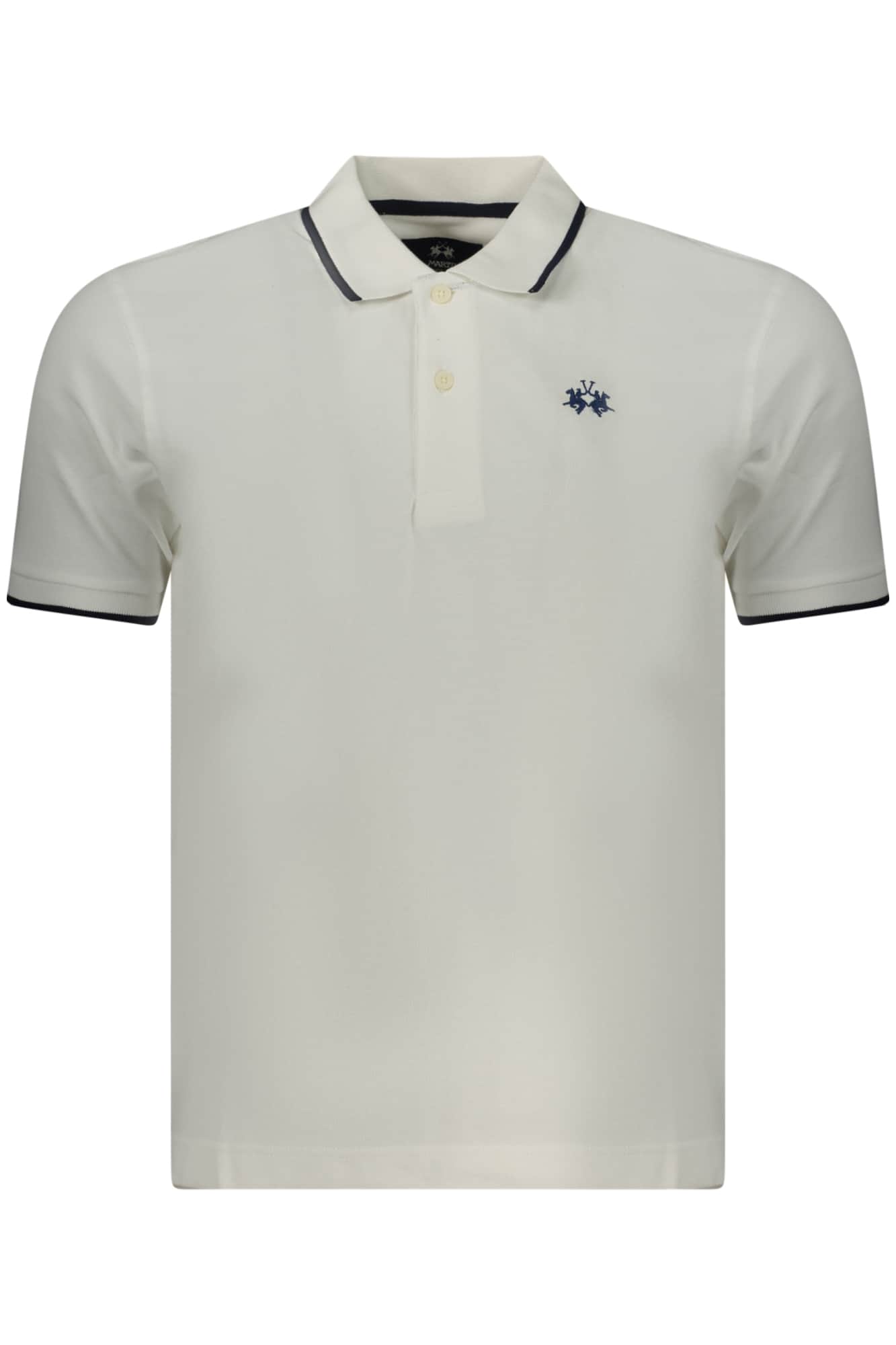 La Martina hombre manga corta polo blanco