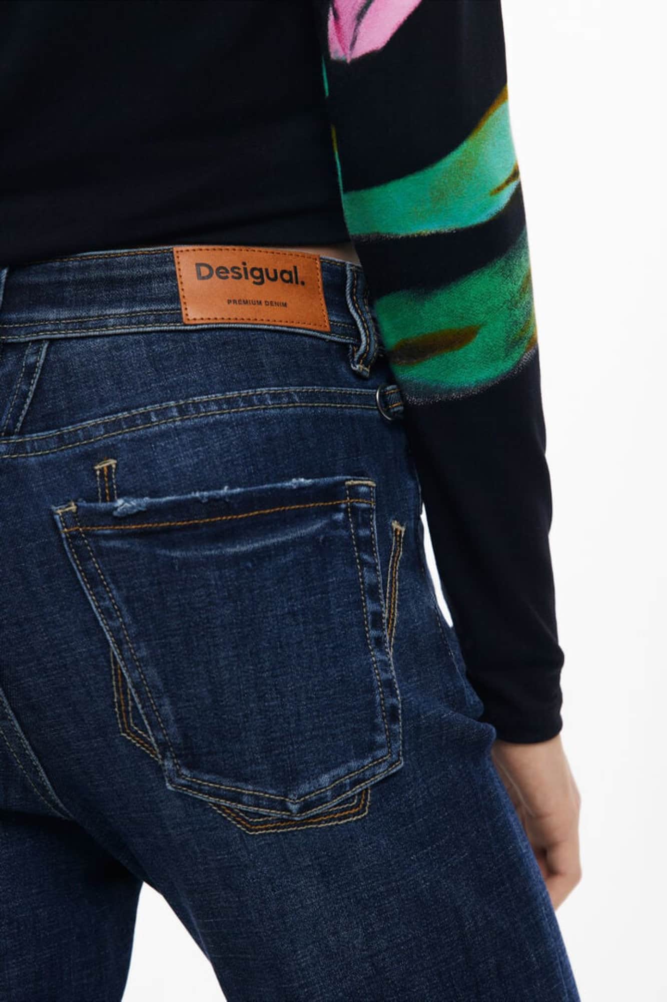Desigual mujer denim vaqueros azul