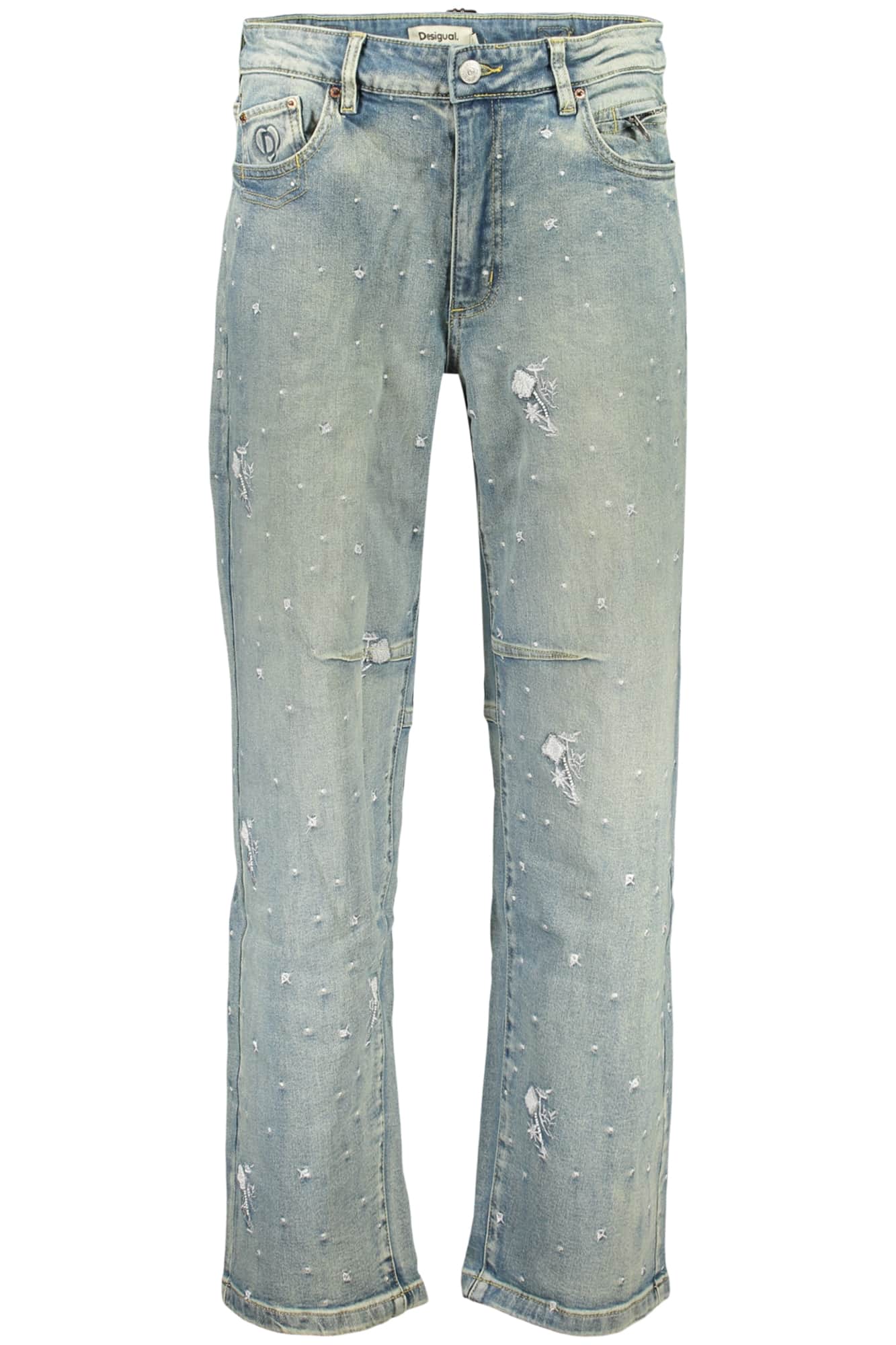 Desigual mujer denim vaqueros, azul