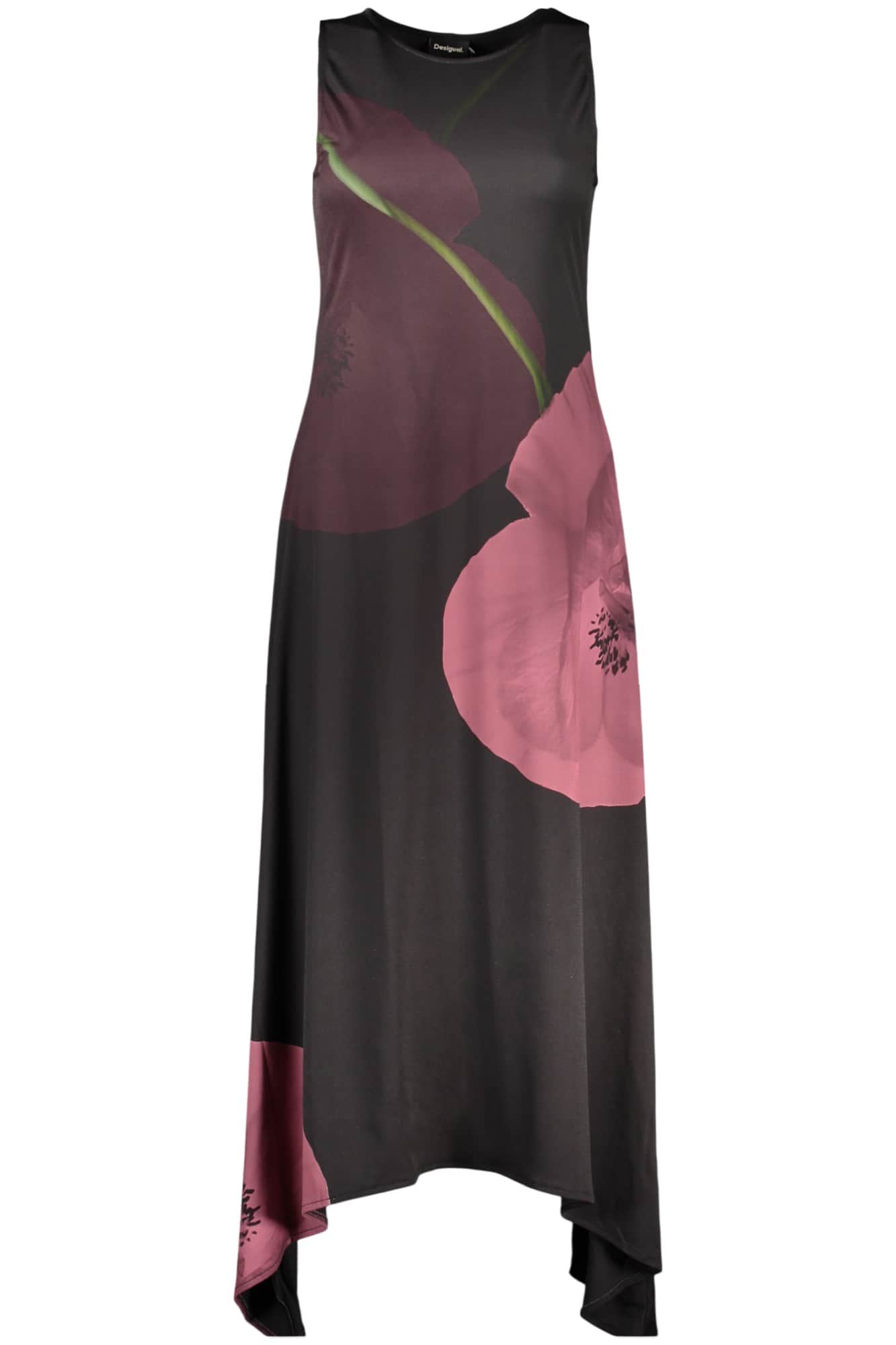 Desigual mujer largo negro vestido