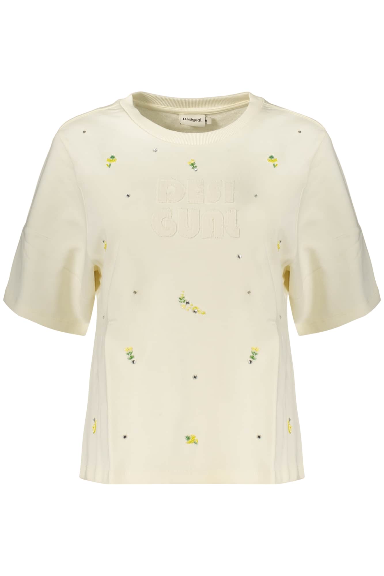 Desigual mujer blanco con cremallera sudadera