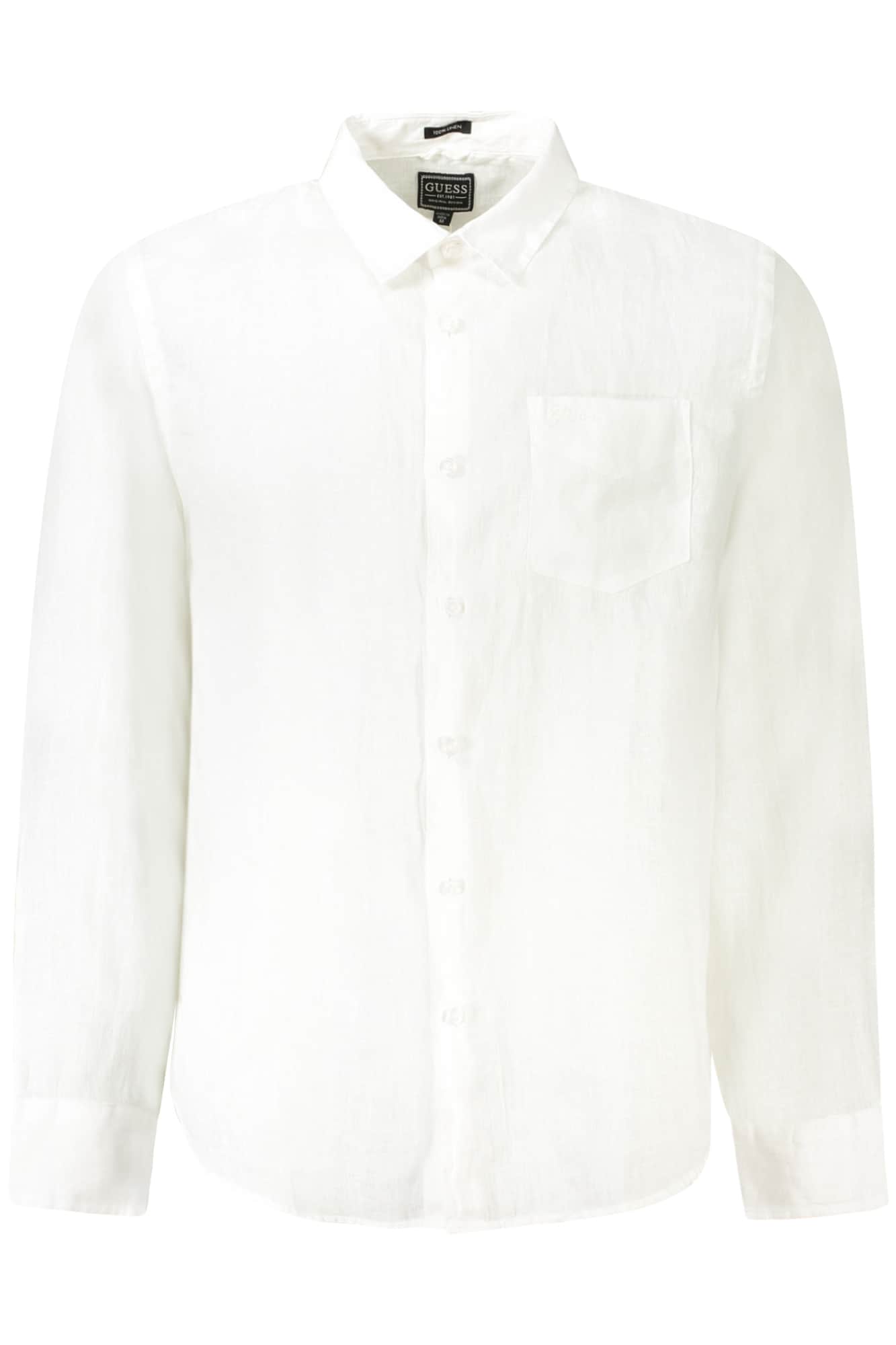 Guess vaqueros hombre manga larga camisa blanco