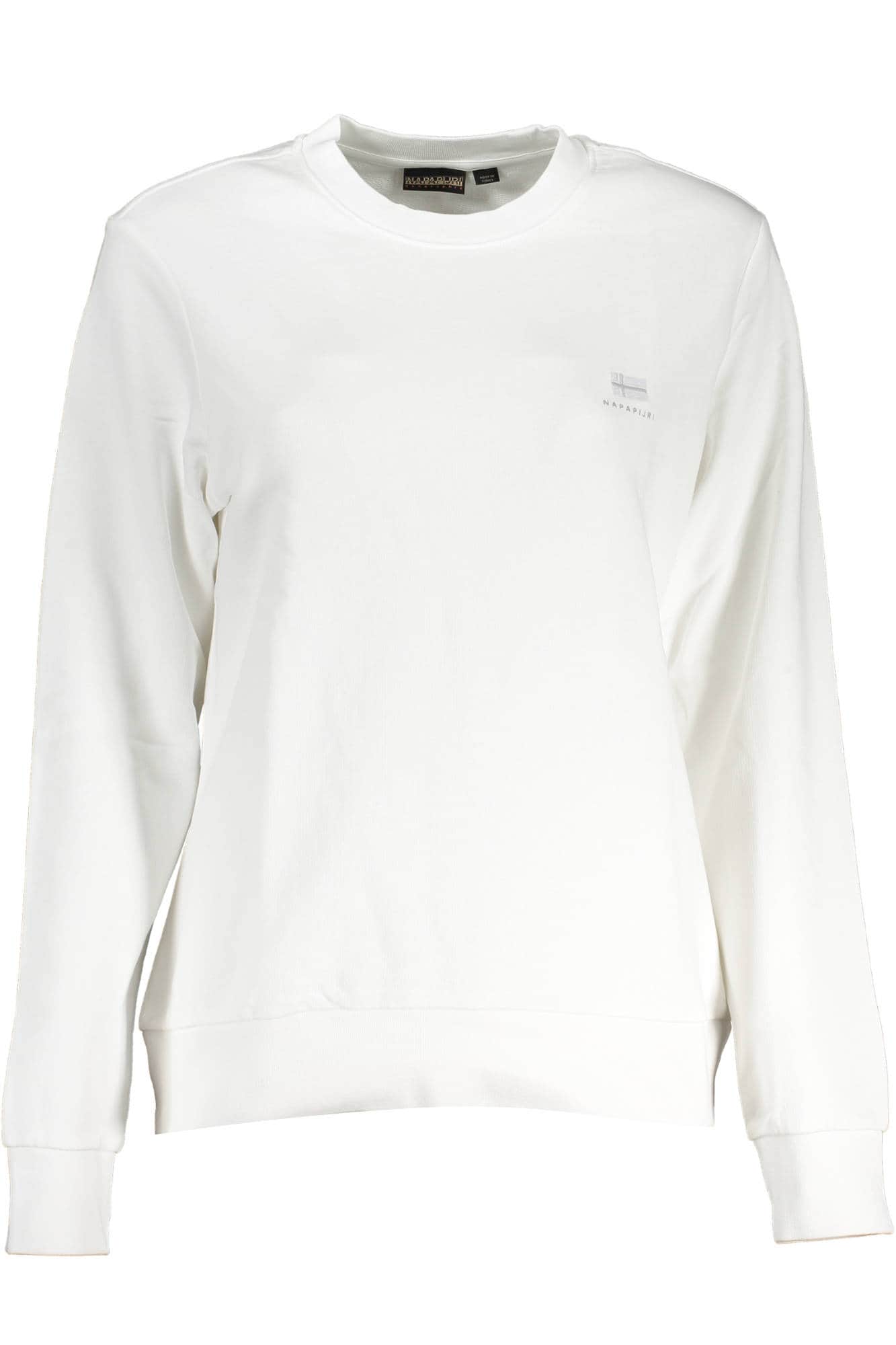 Napapijri mujer con cremallera sudadera blanco