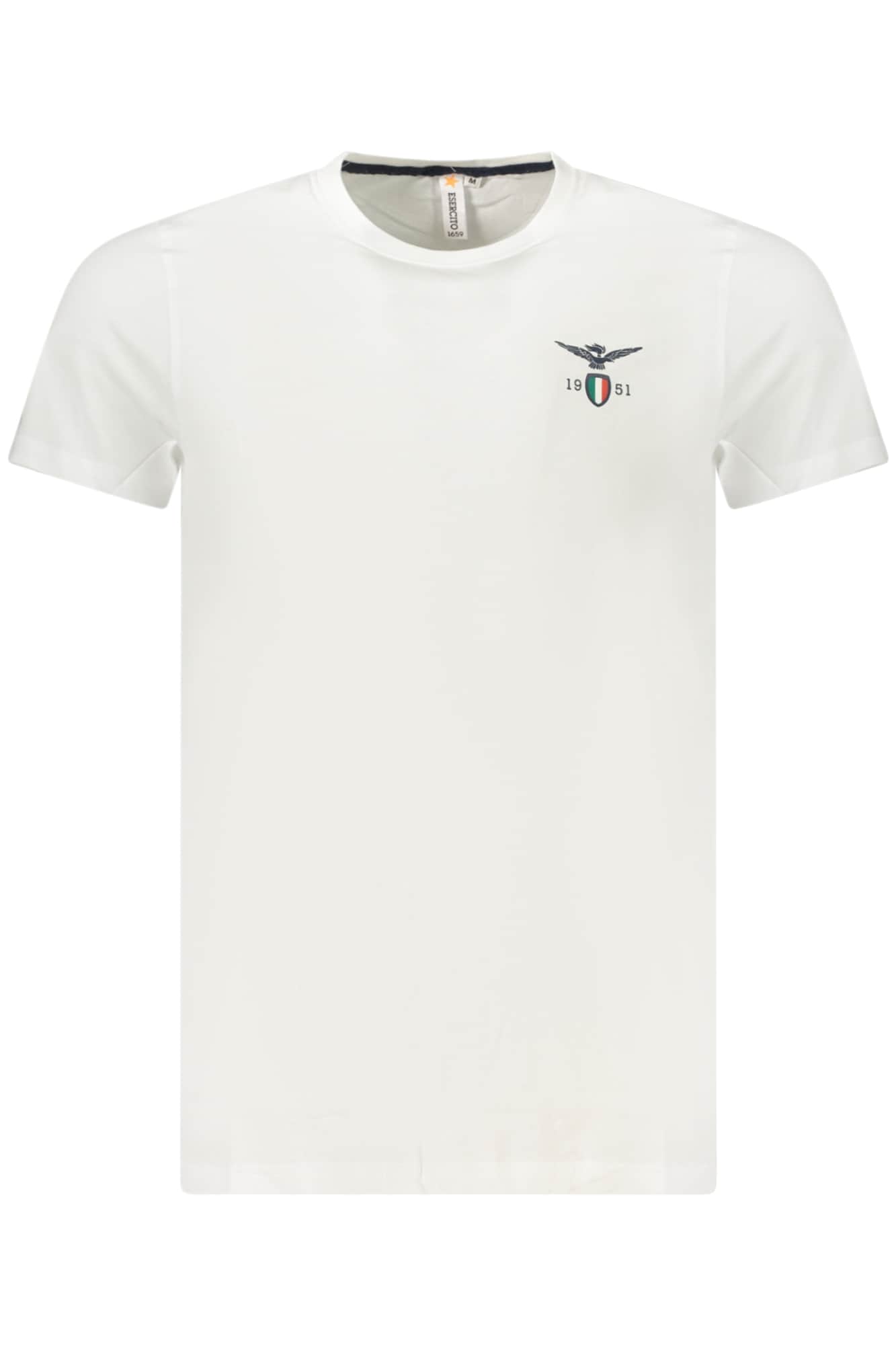 Military academy hombre manga corta t-camisa blanco