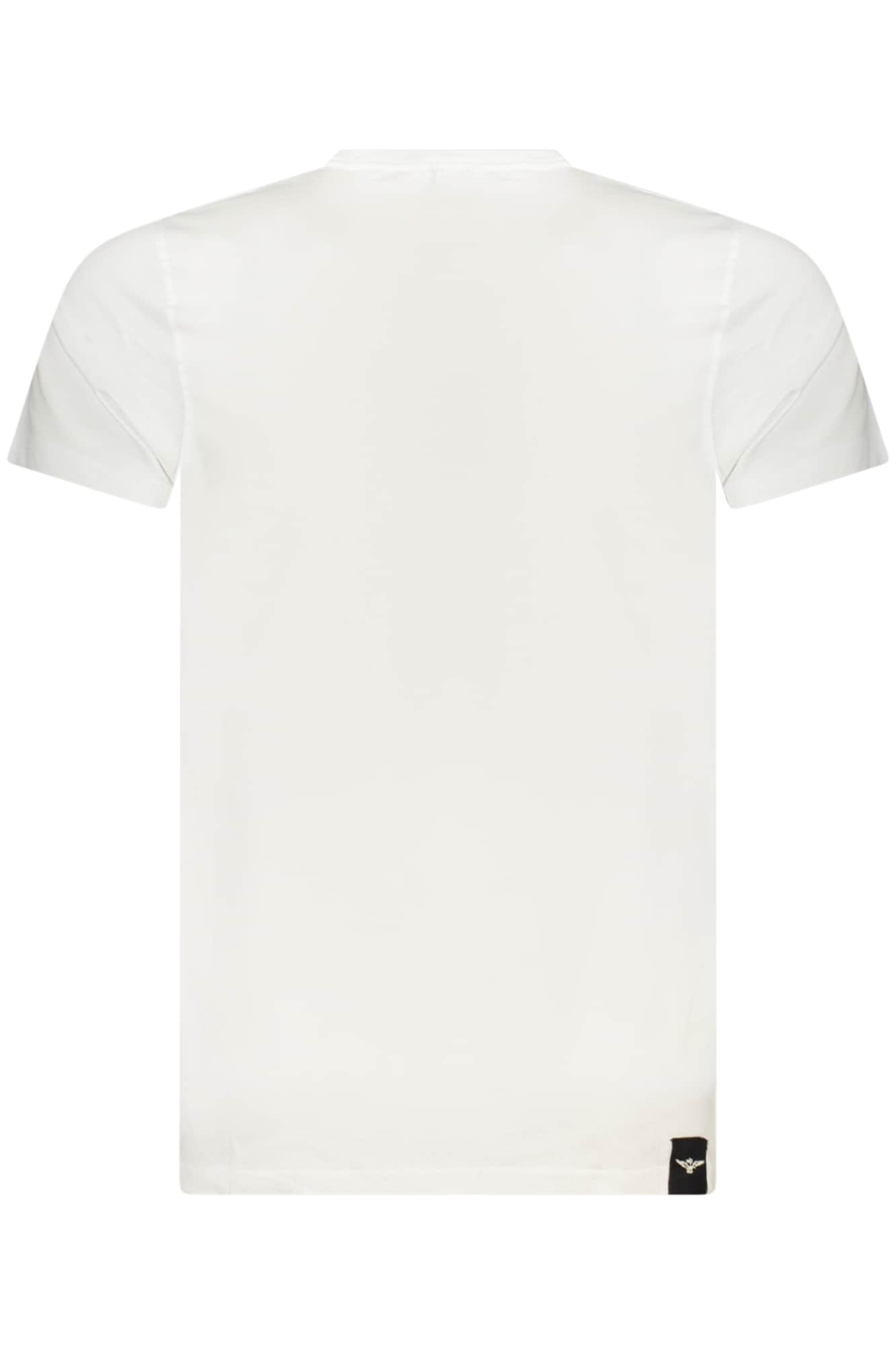 Military academy hombre manga corta t-camisa blanco