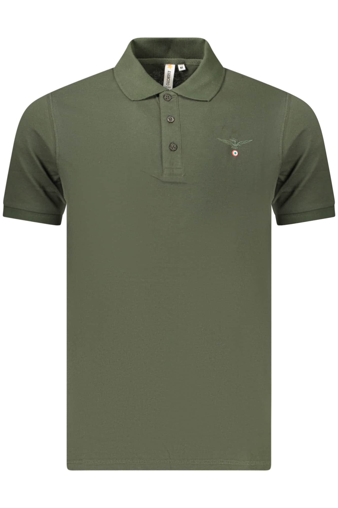 Military academy hombre manga corta polo, verde