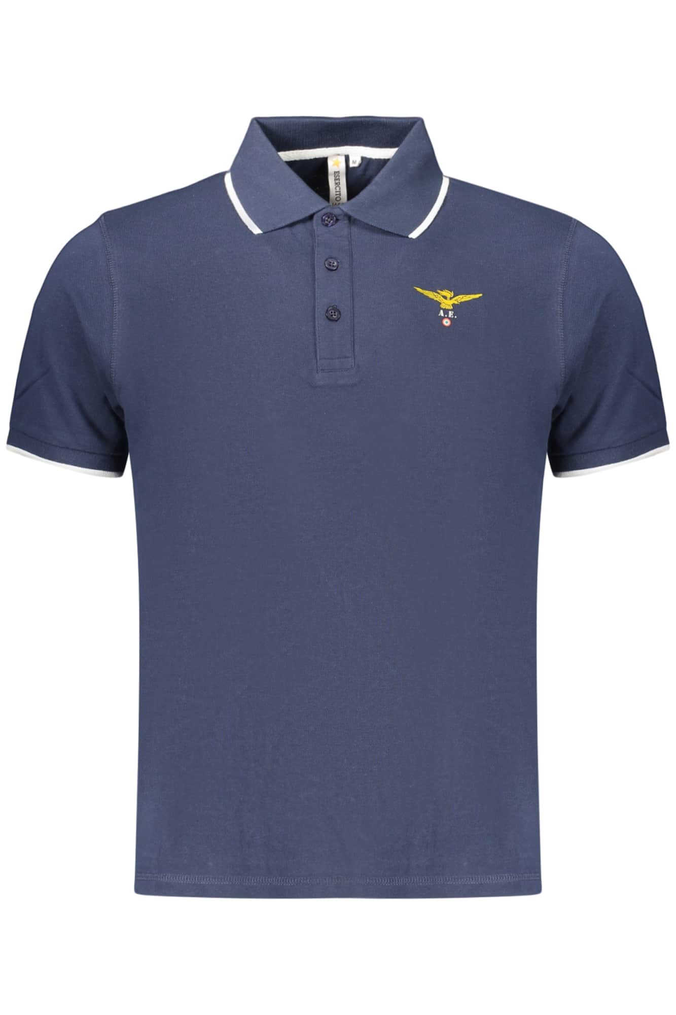 Military academy hombre manga corta polo, azul