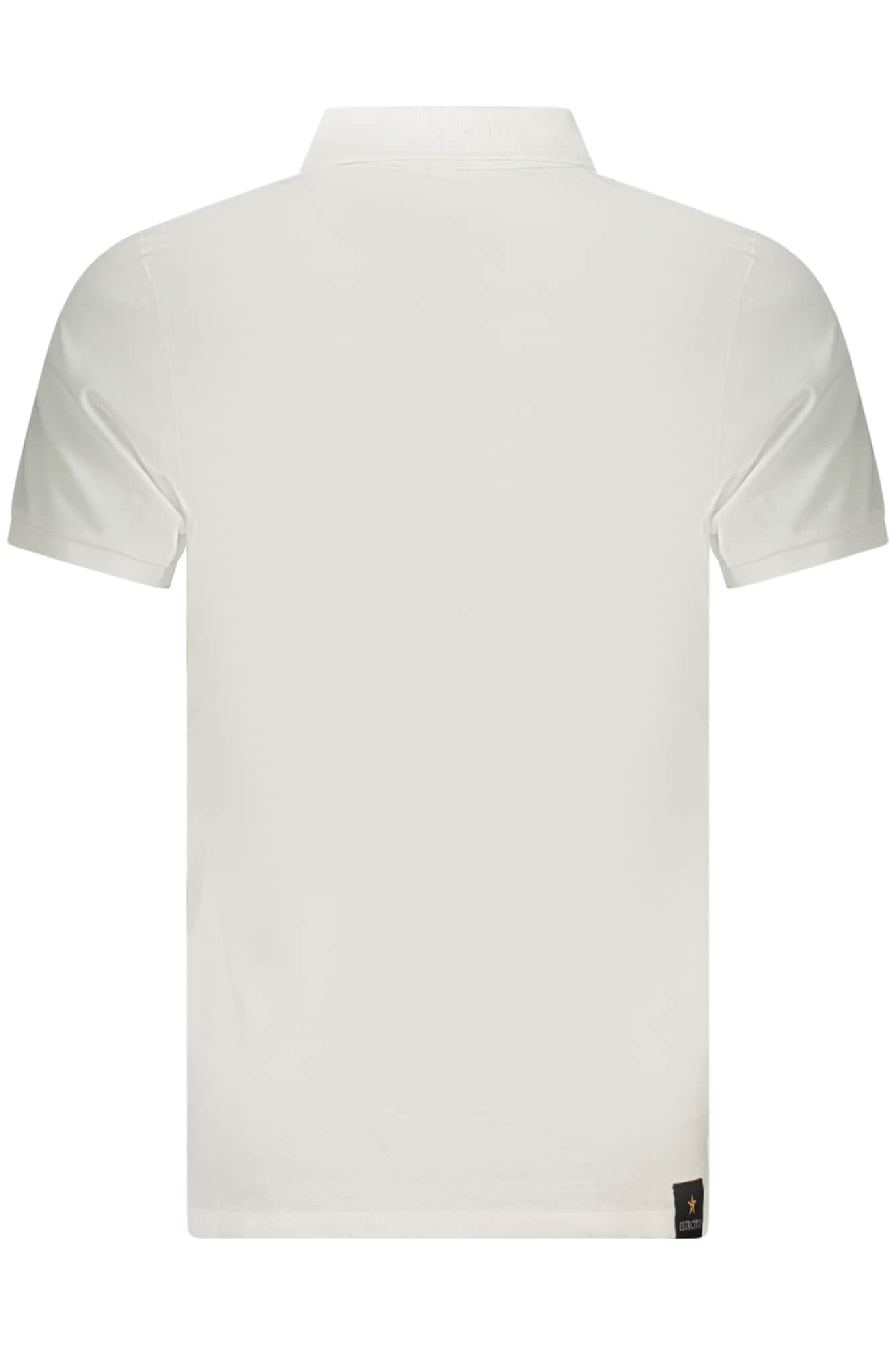 Military academy hombre manga corta polo, blanco