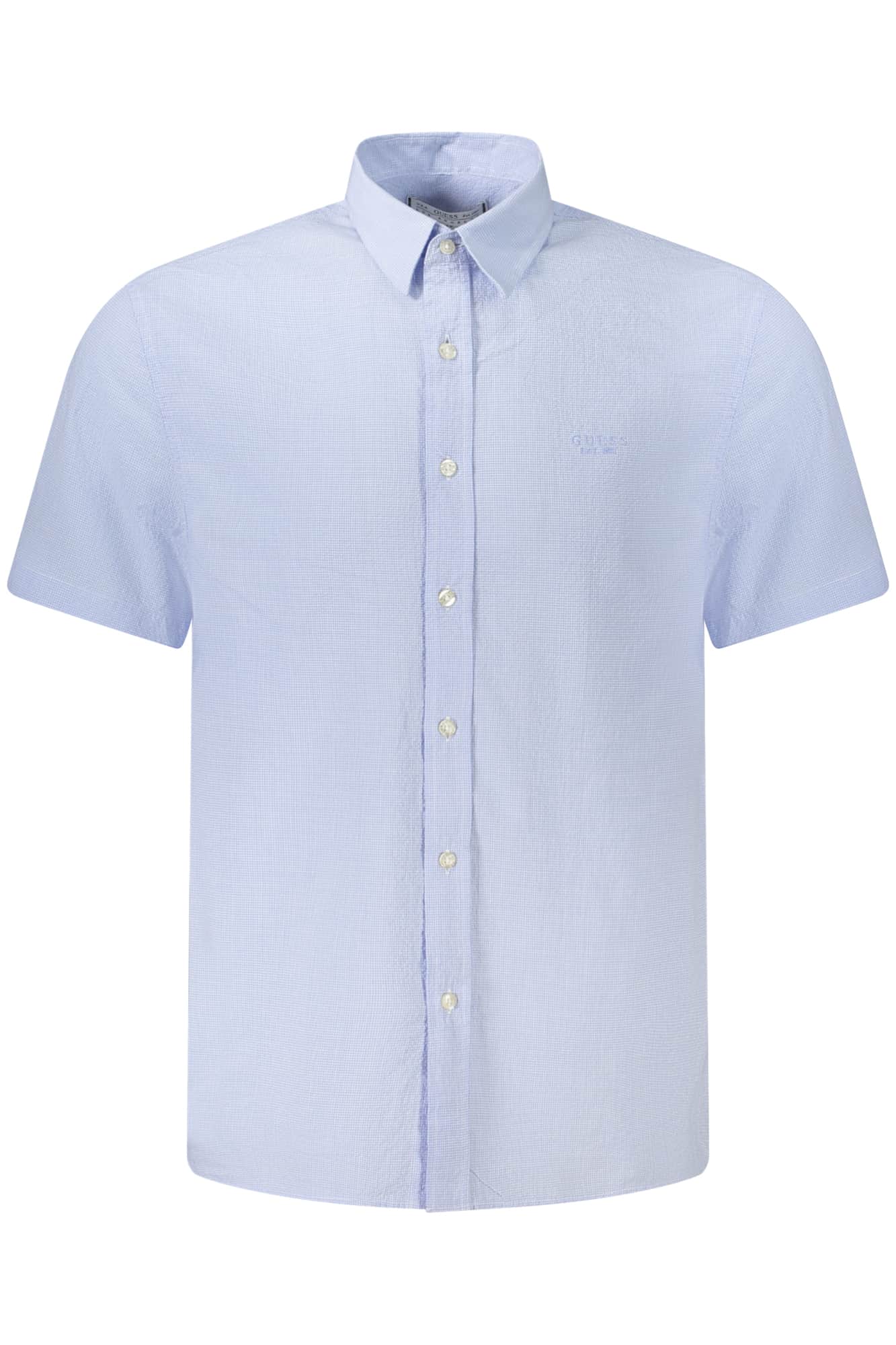 Guess vaqueros hombre manga corta camisa, azul