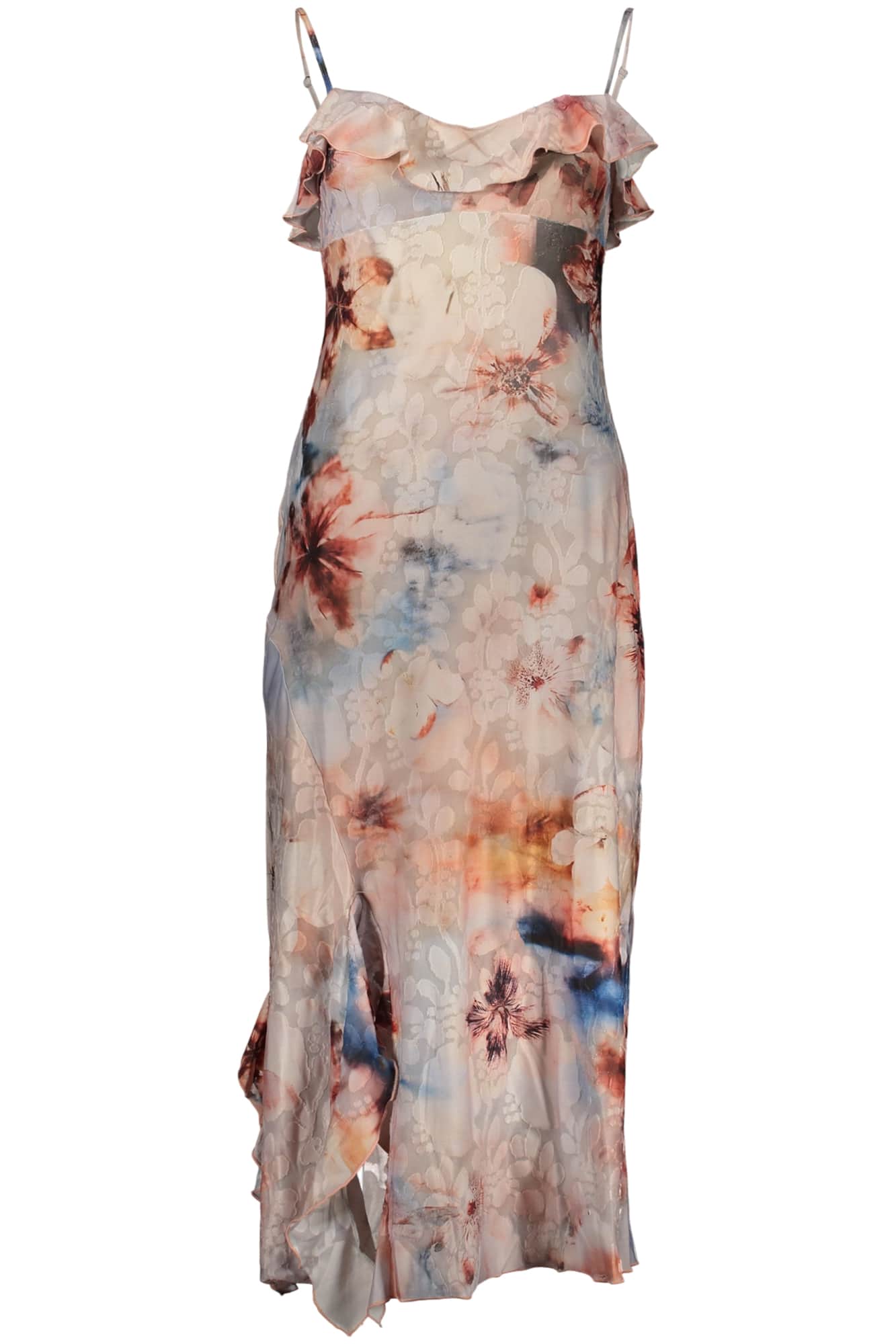 Desigual mujer largo rosa vestido