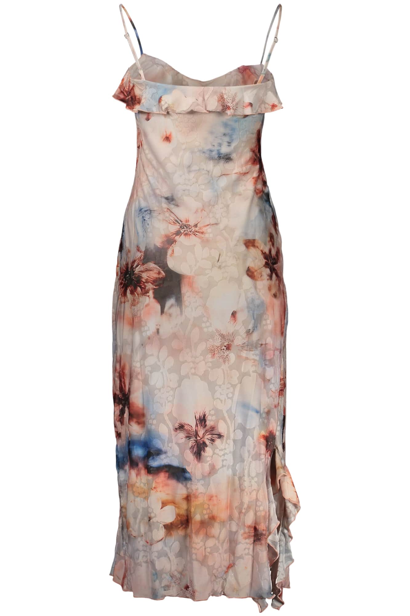 Desigual mujer largo rosa vestido
