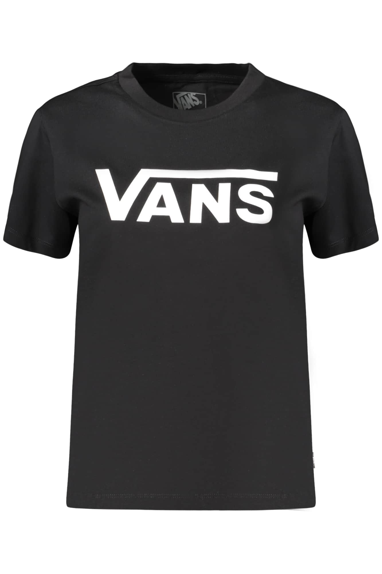 Vans mujer manga corta t-camisa negro