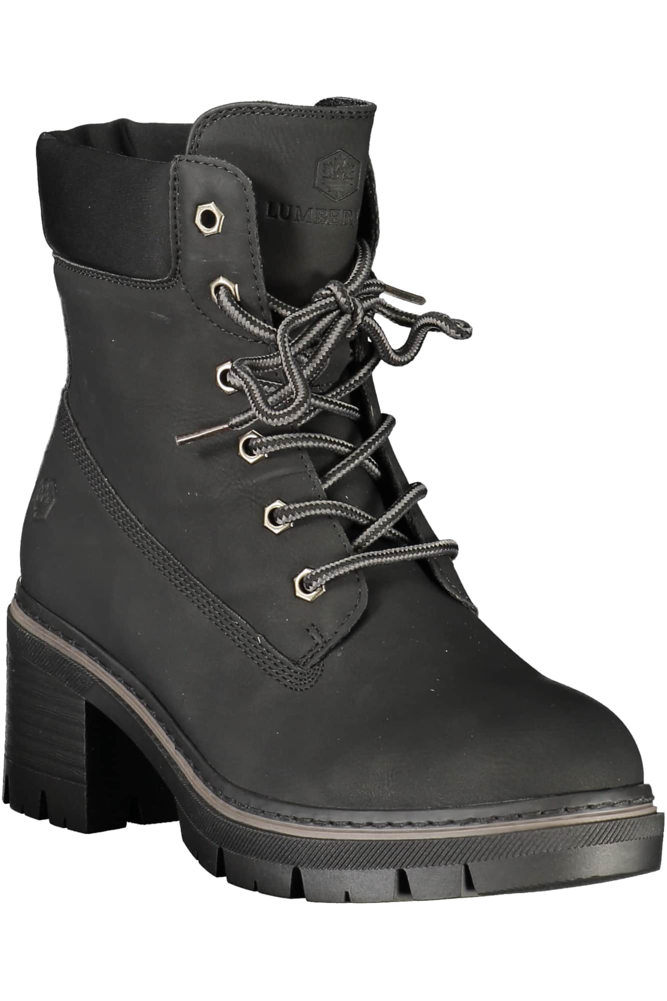 Lumberjack mujer negro bota