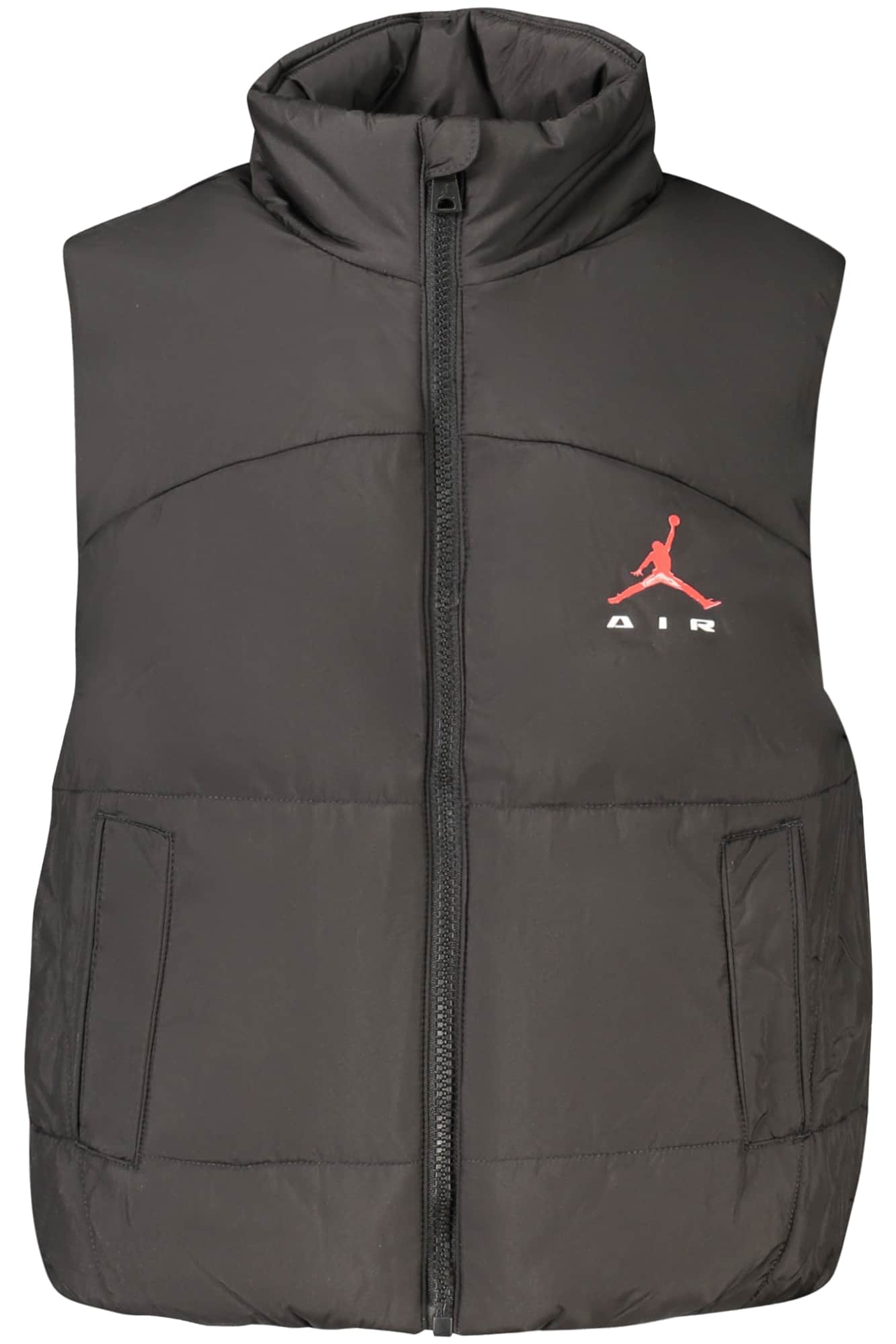Jordan negro sin mangas chaqueta para niños