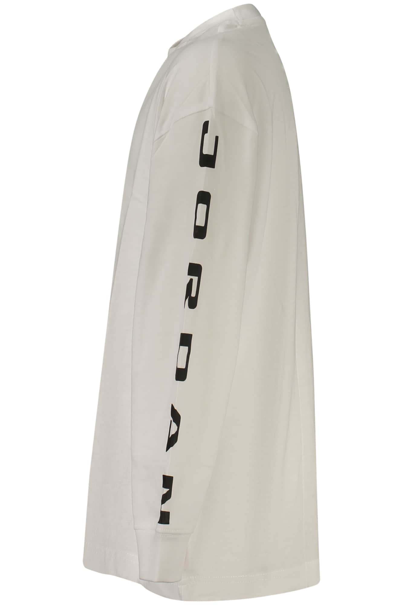 Jordan manga larga t-camisa para niños, blanco