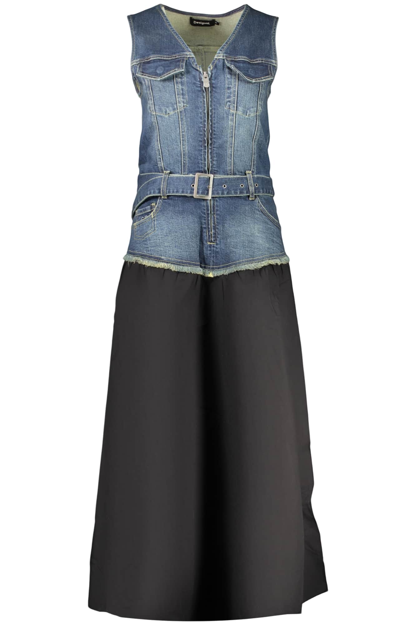 Desigual mujer largo negro vestido
