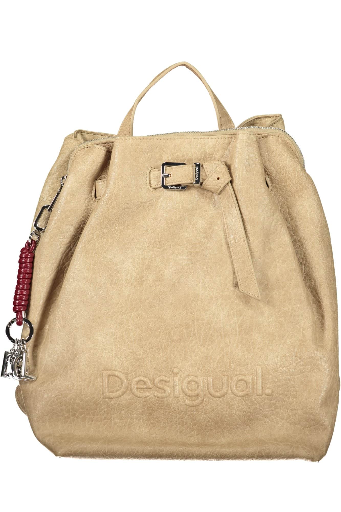 Desigual mujer beige mochila