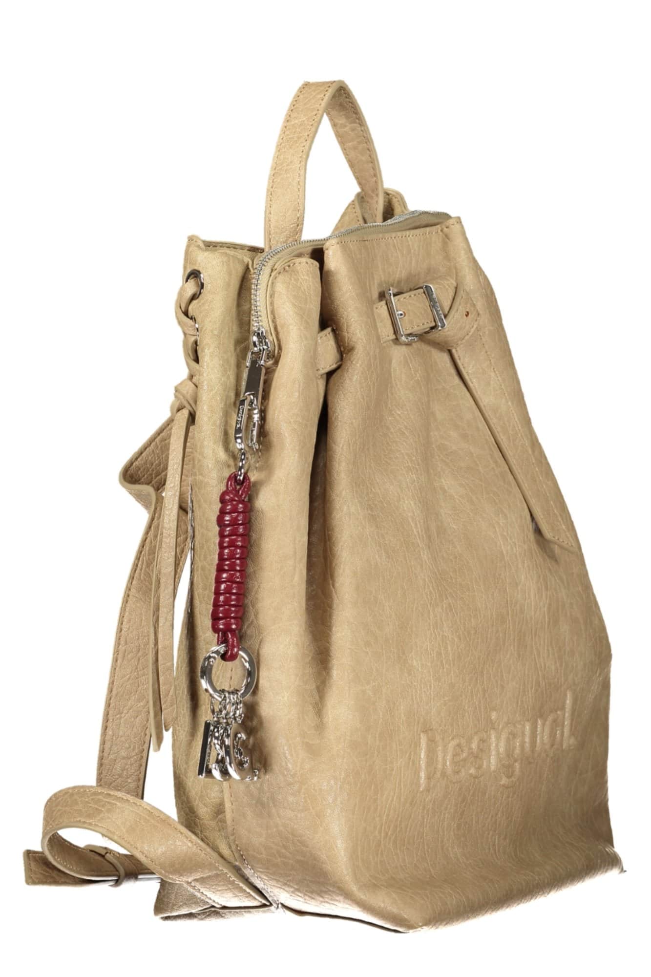 Desigual mujer beige mochila