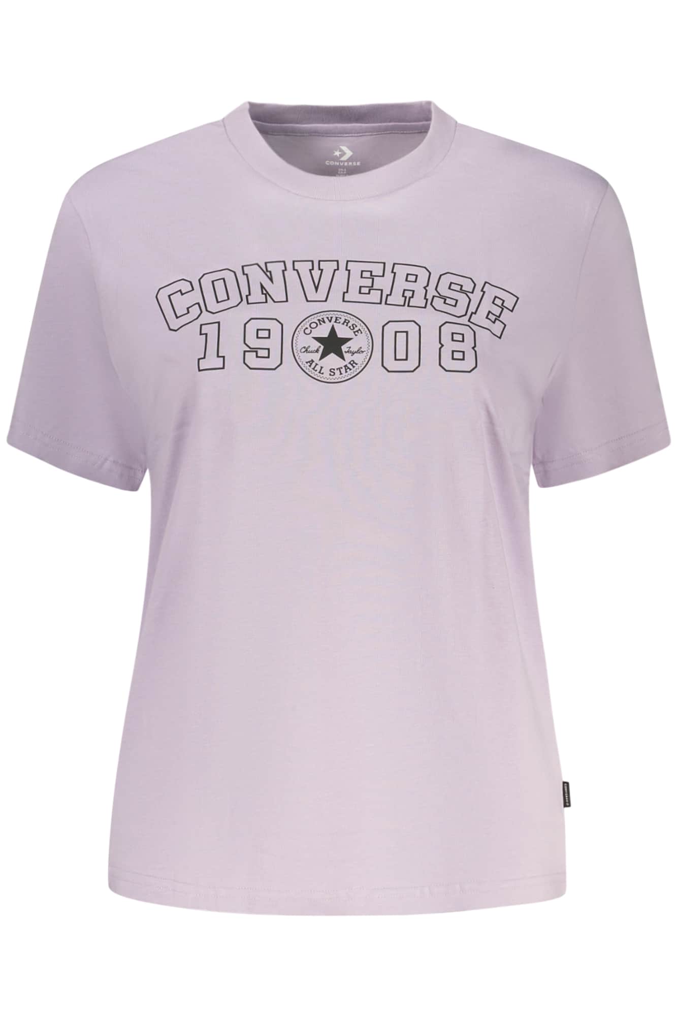 Converse Mujer Manga Corta T-Camisa, Rosa