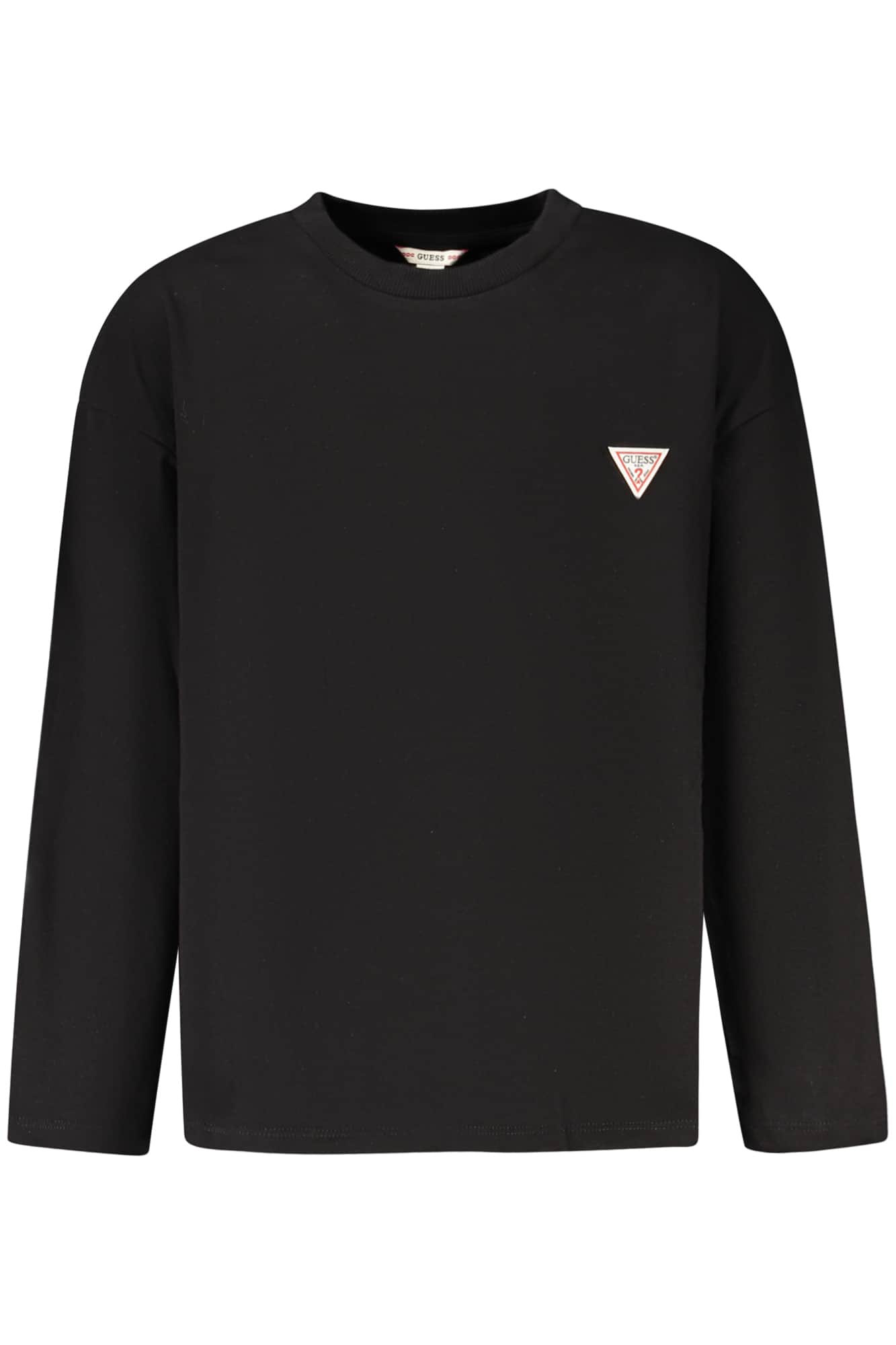 Guess vaqueros manga larga t-camisa para niños, negro