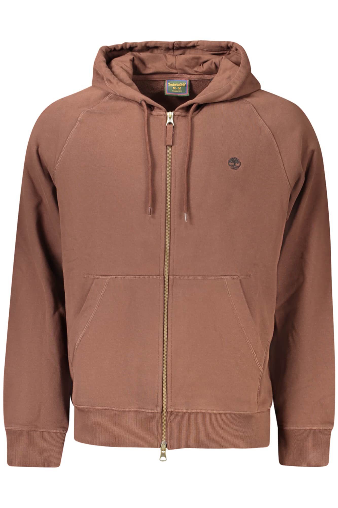 Timberland hombre marrón con cremallera sudadera