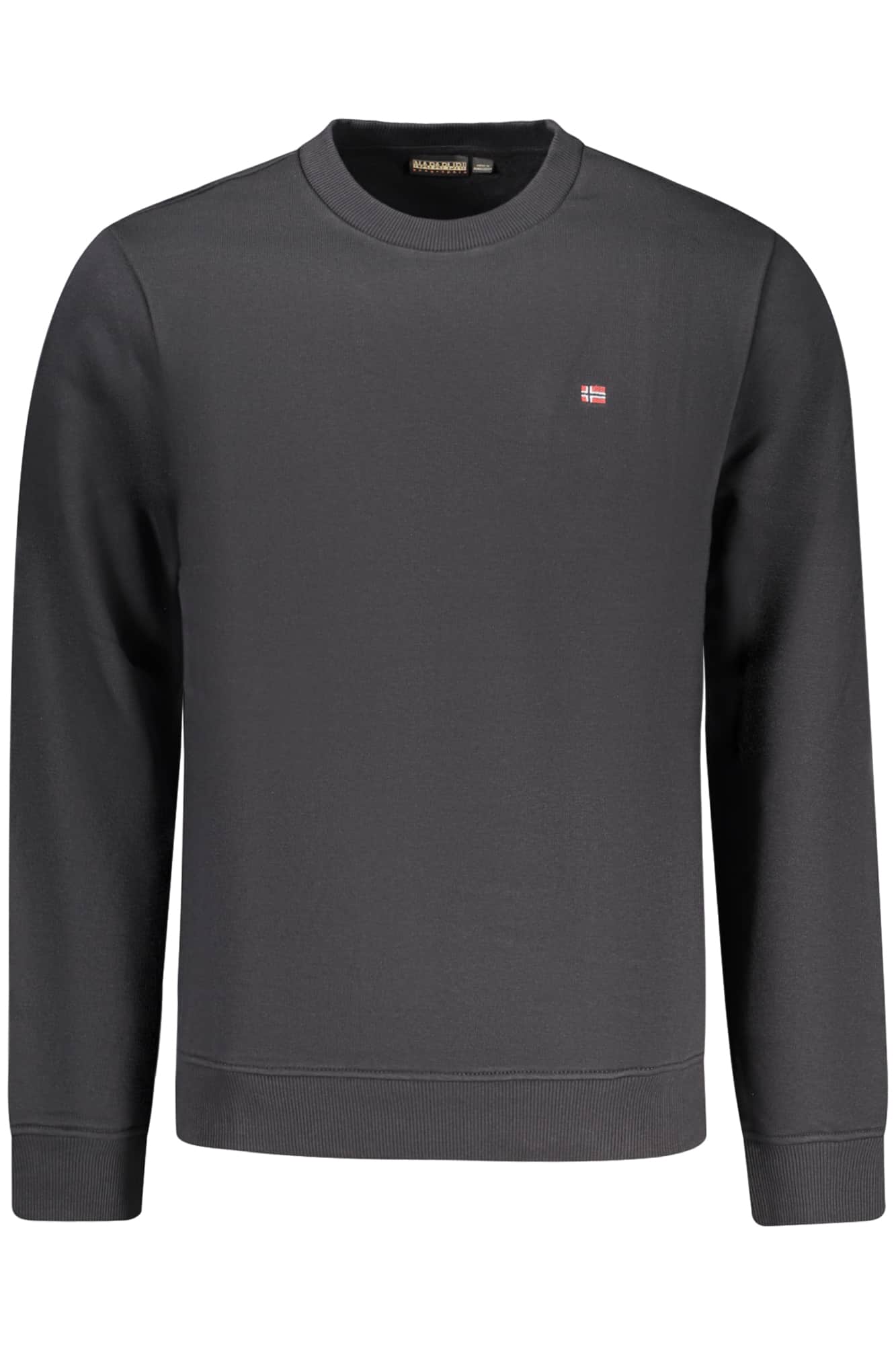 Napapijri hombre negro con cremallera sudadera