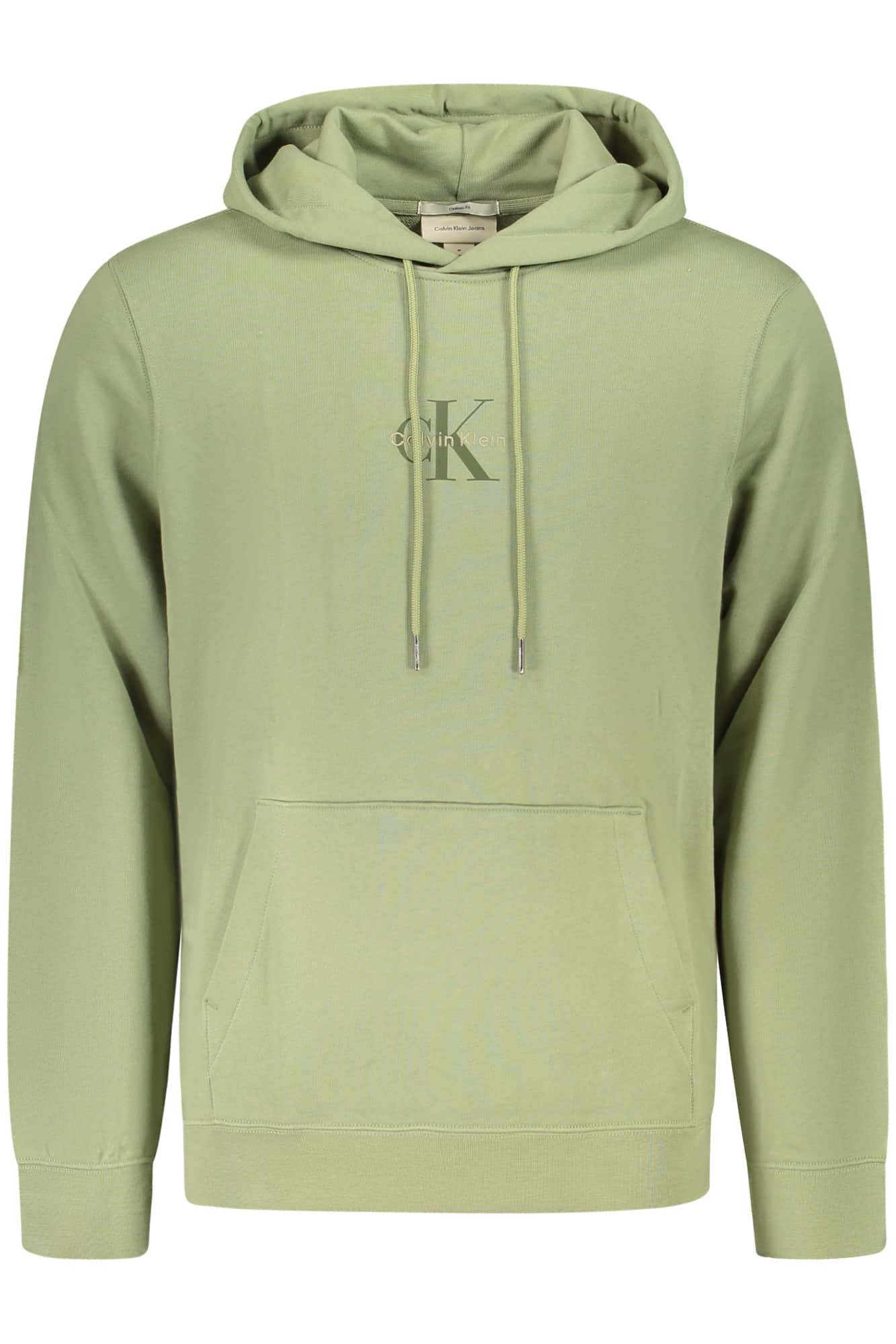 Calvin Klein hombre con cremallera sudadera, verde