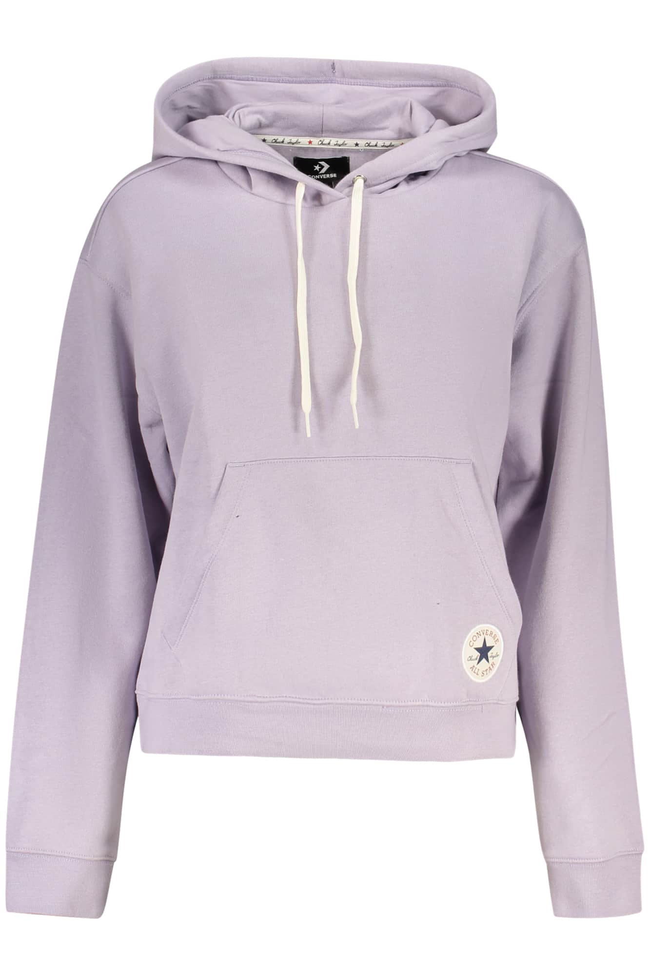 Converse Mujer Con Cremallera Sudadera Con Capucha, Negro