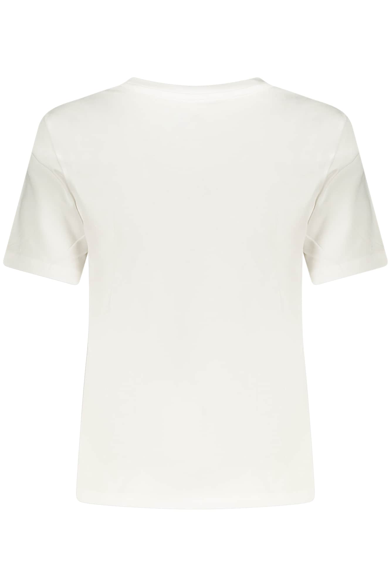Converse Mujer Manga Corta T-Camisa, Blanco