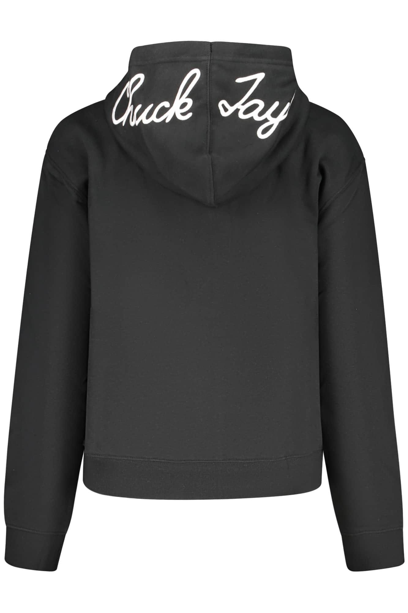 Converse Mujer Con Cremallera Sudadera Con Capucha Negro
