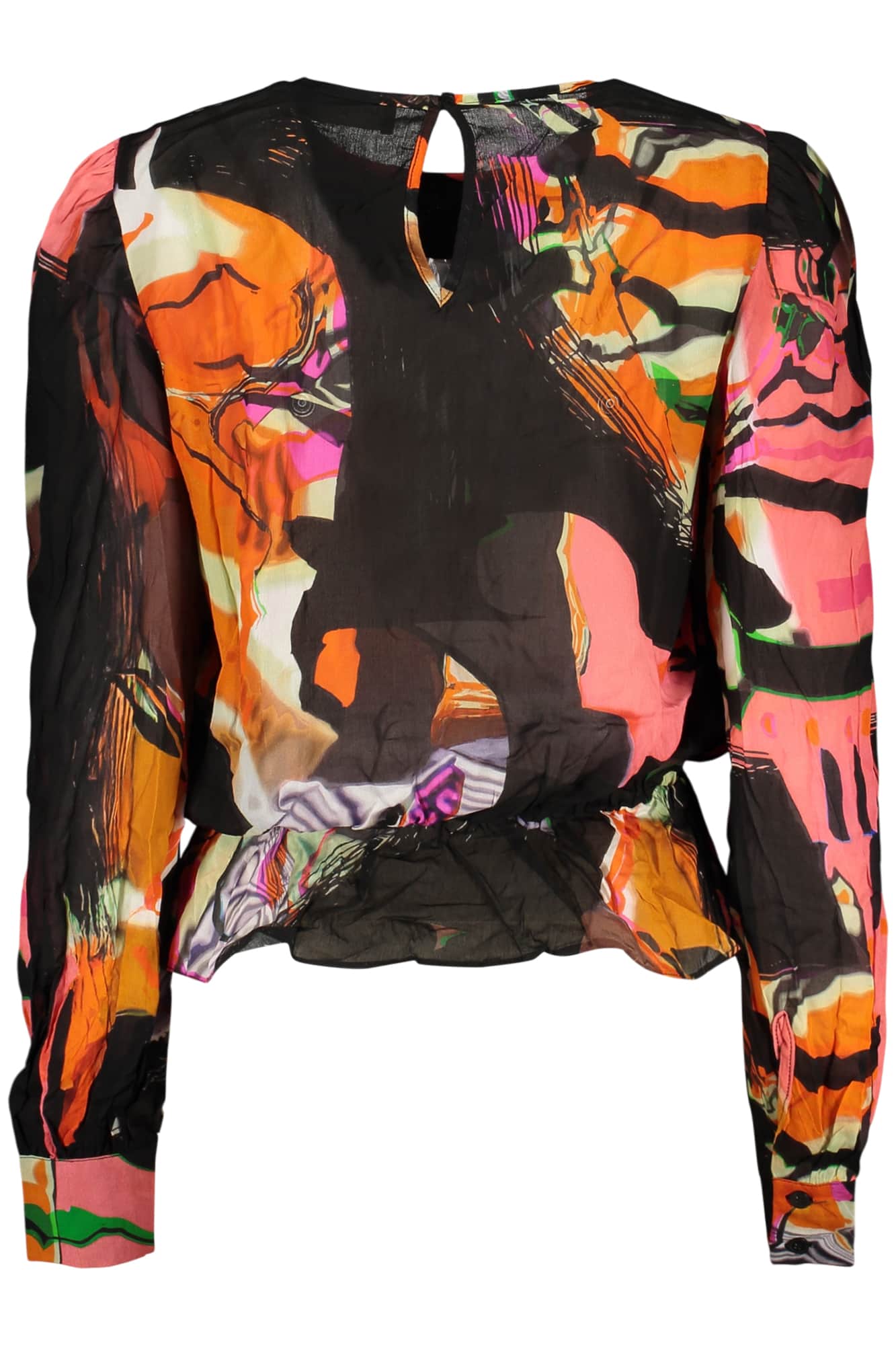 Desigual mujer manga larga camisa negro