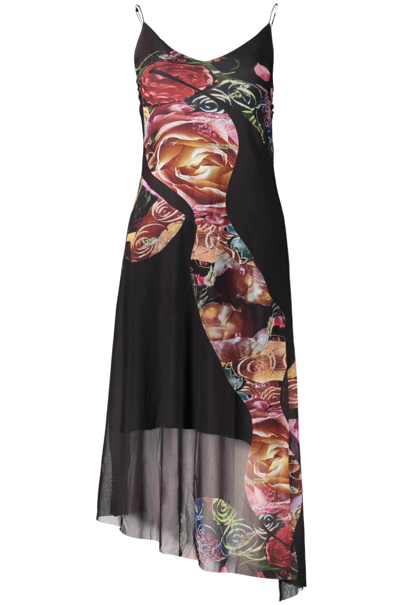Desigual mujer largo negro vestido