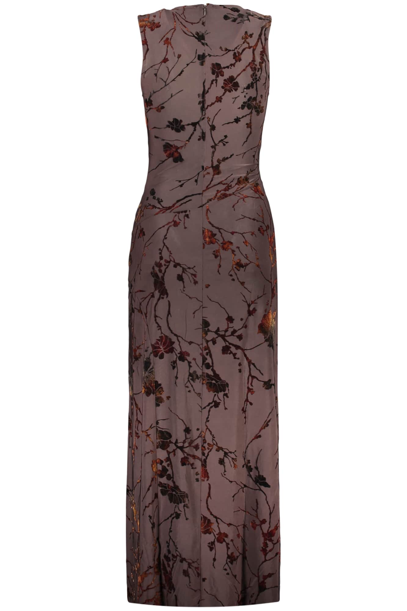 Desigual mujer largo vestido in marrón