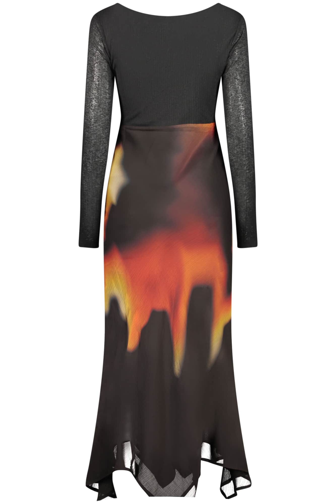 Desigual mujer largo negro vestido