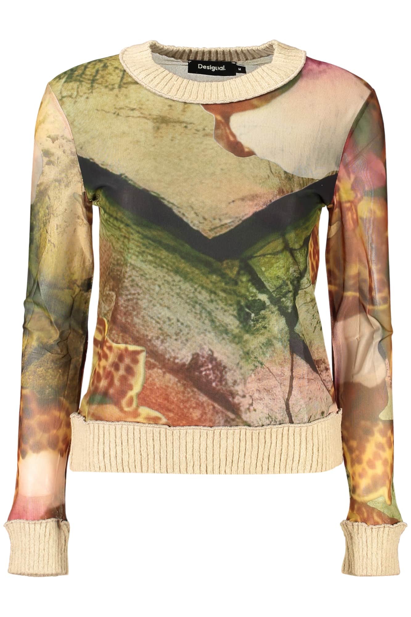 Desigual mujer beige jersey