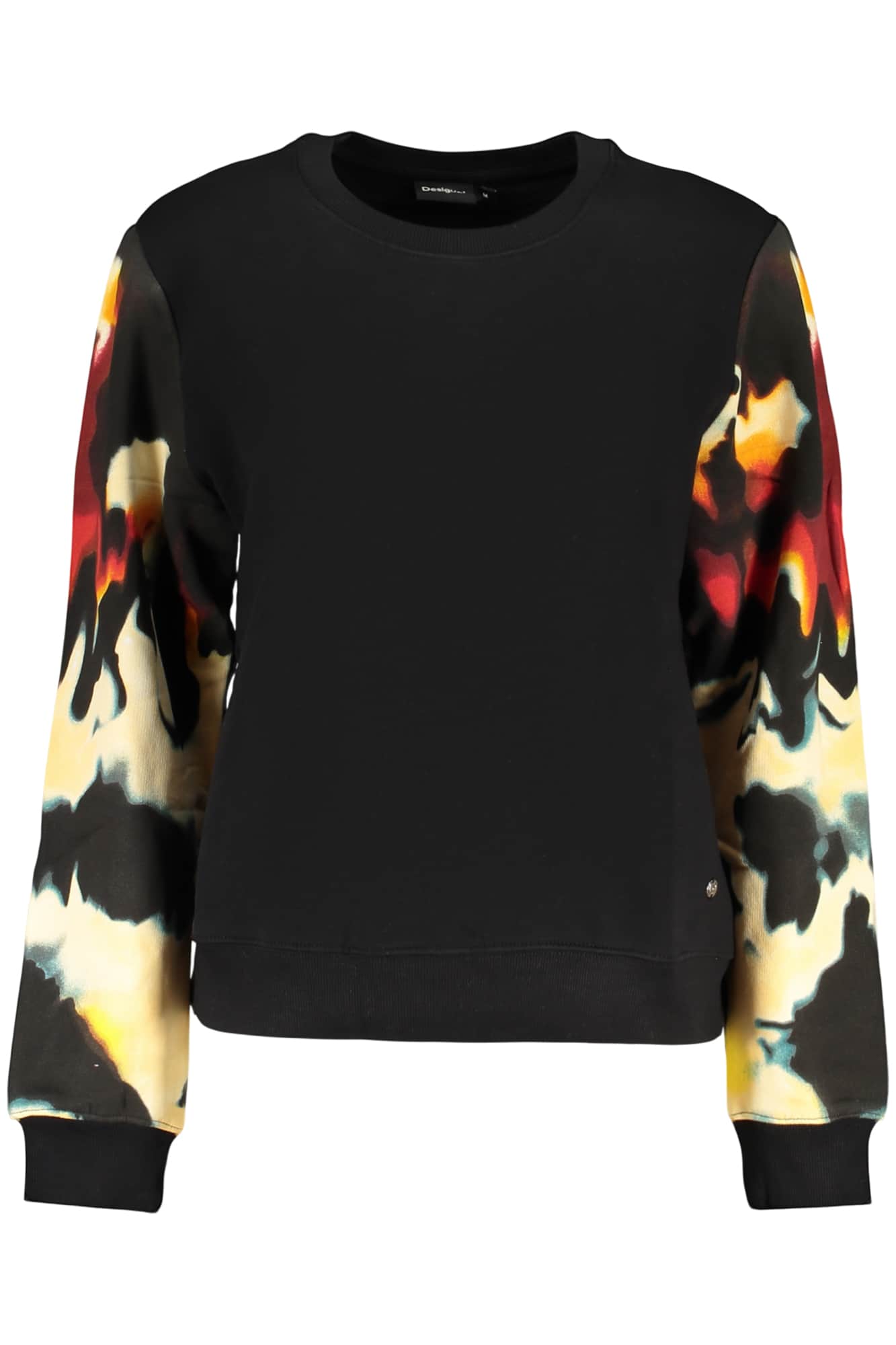 Desigual mujer negro con cremallera sudadera