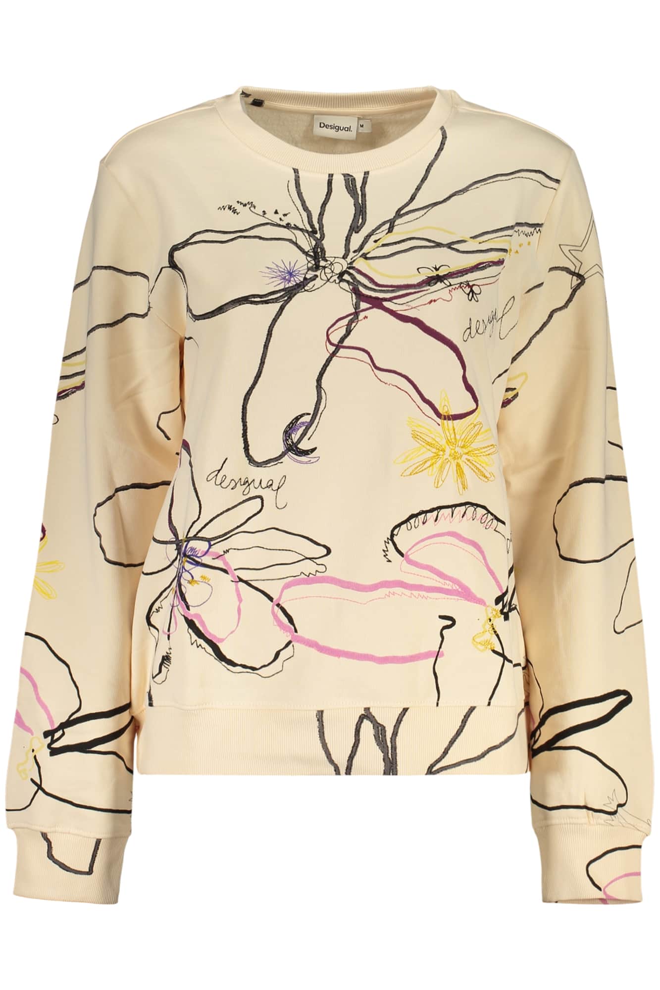 Desigual mujer rosa con cremallera sudadera