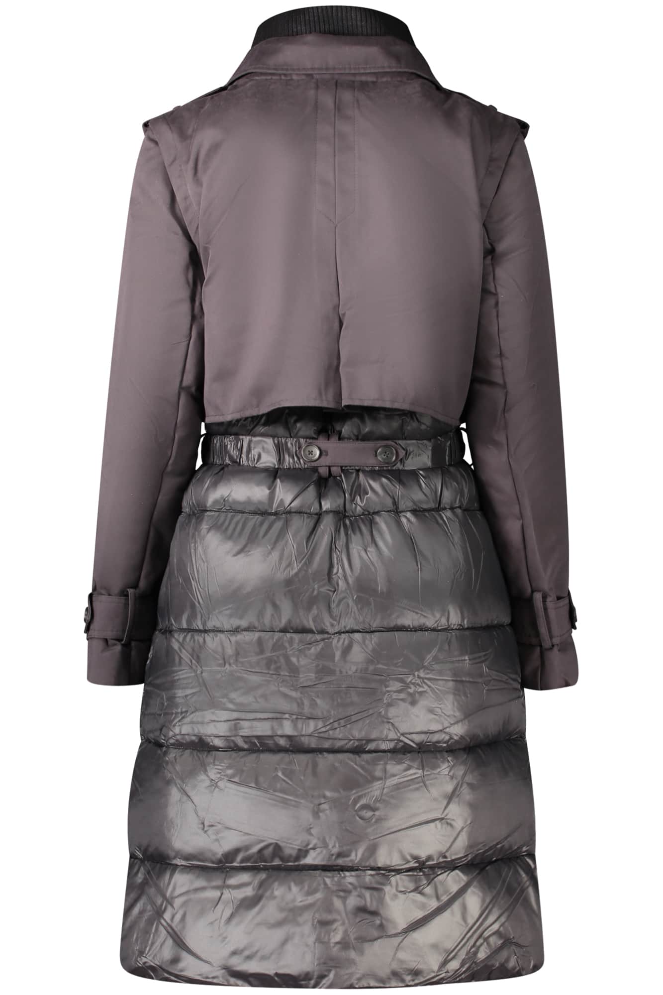 Desigual mujer negro abrigo