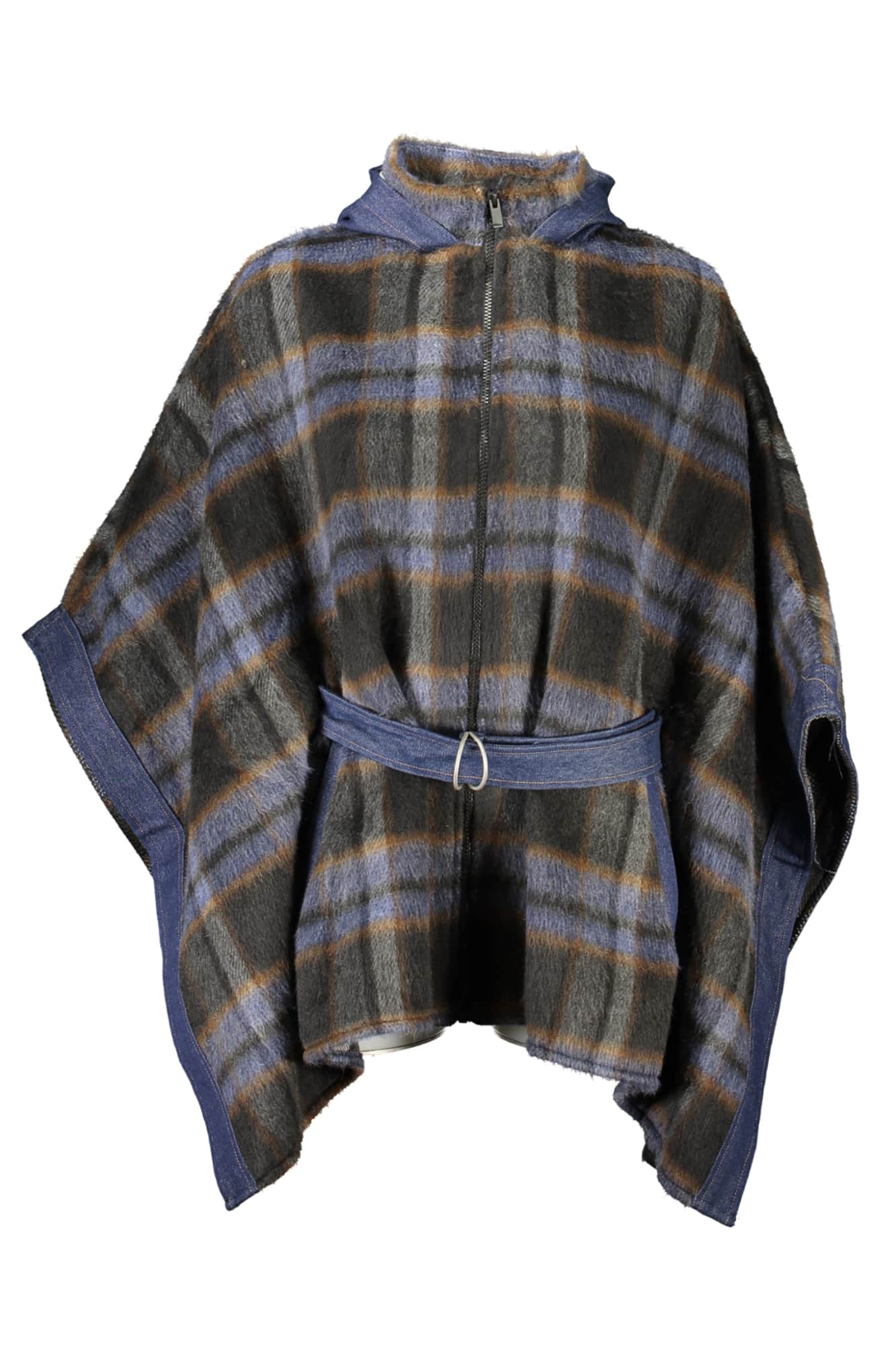 Desigual poncho mujer azul