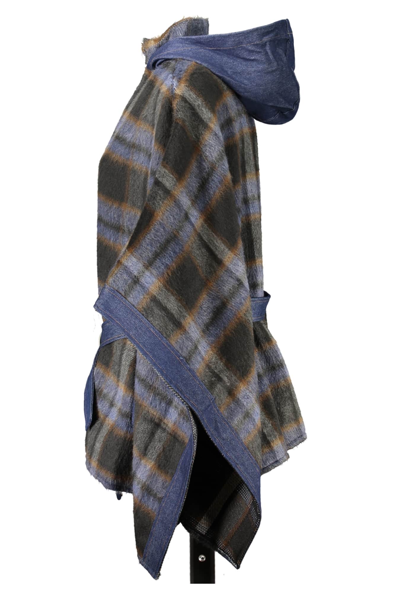 Desigual poncho mujer azul