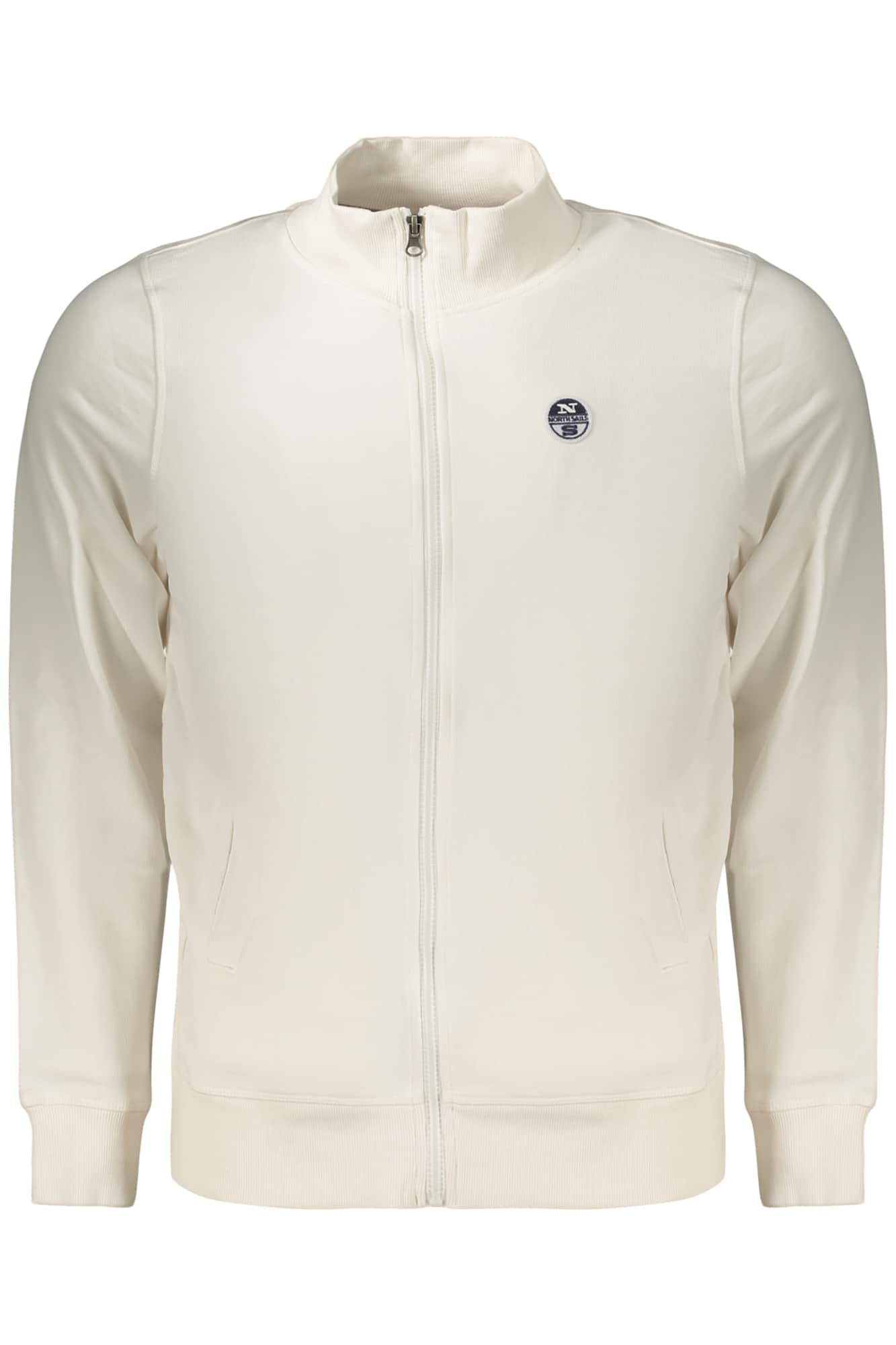 North Sails hombre blanco con cremallera sudadera
