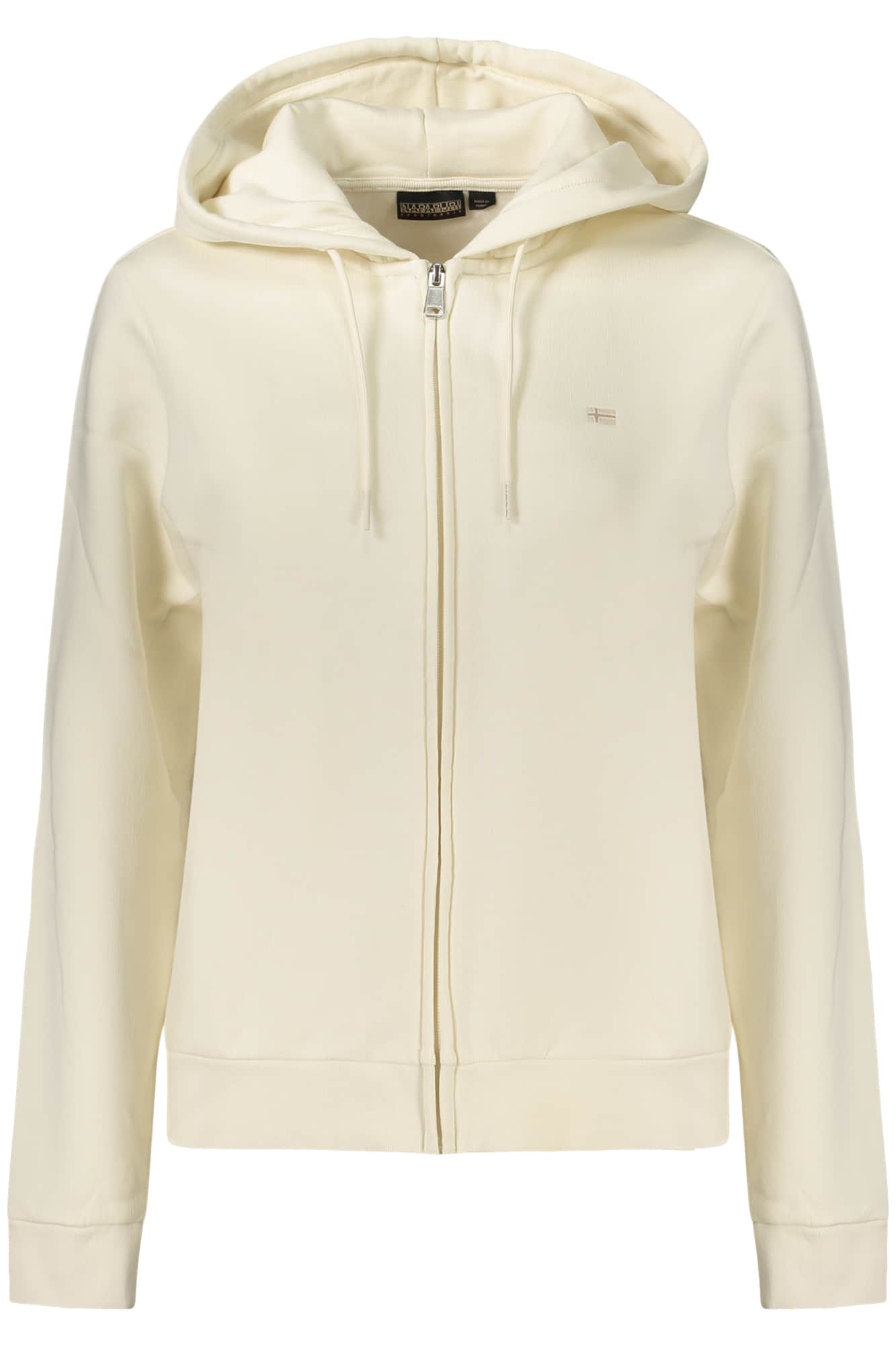 Napapijri mujer con cremallera sudadera blanco