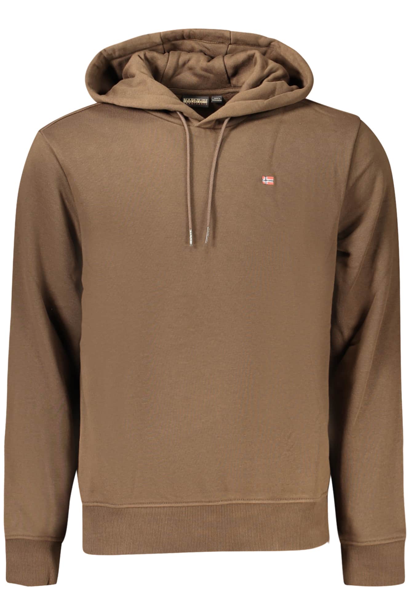 Napapijri hombre marrón con cremallera sudadera