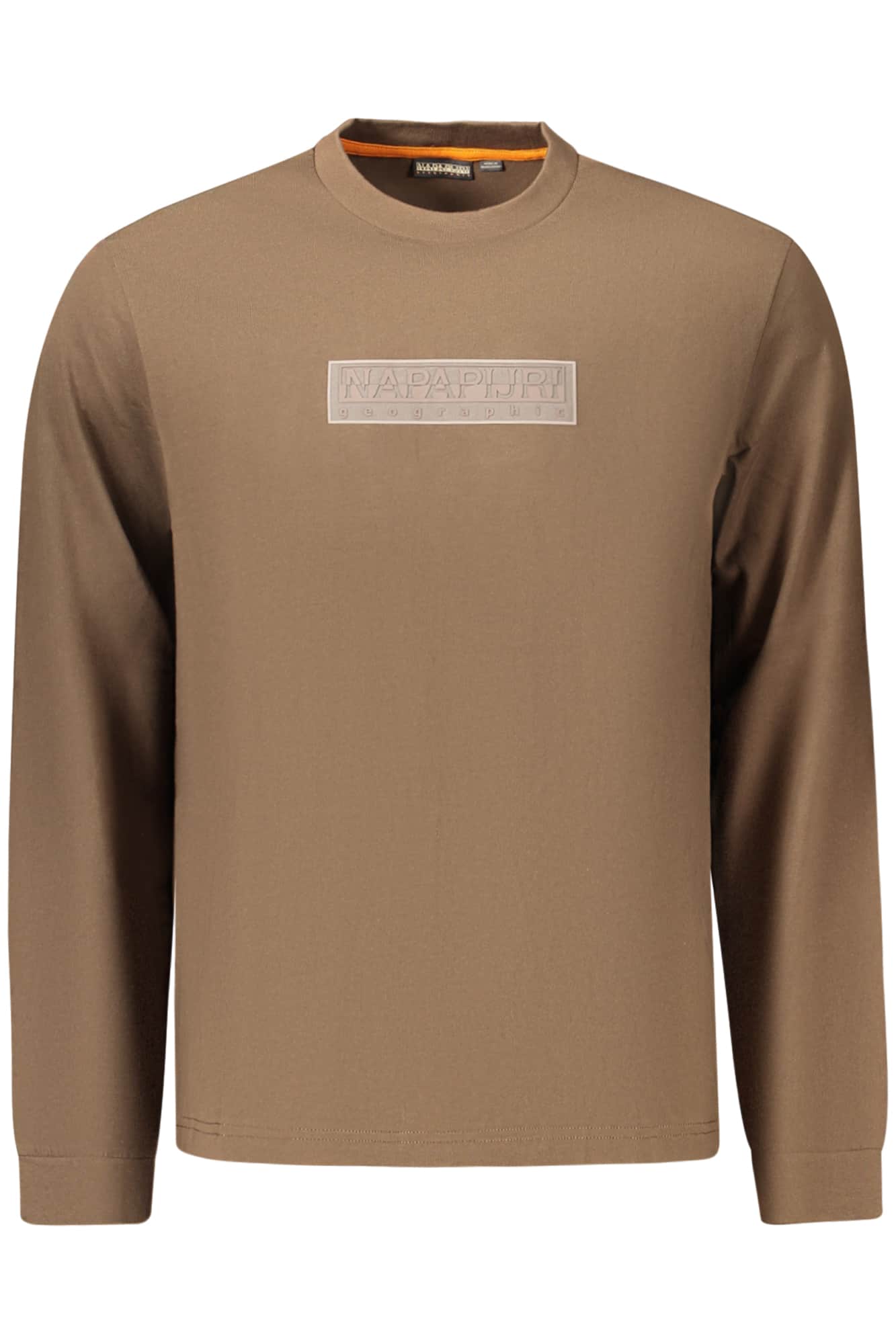 Napapijri hombre manga larga t-camisa verde