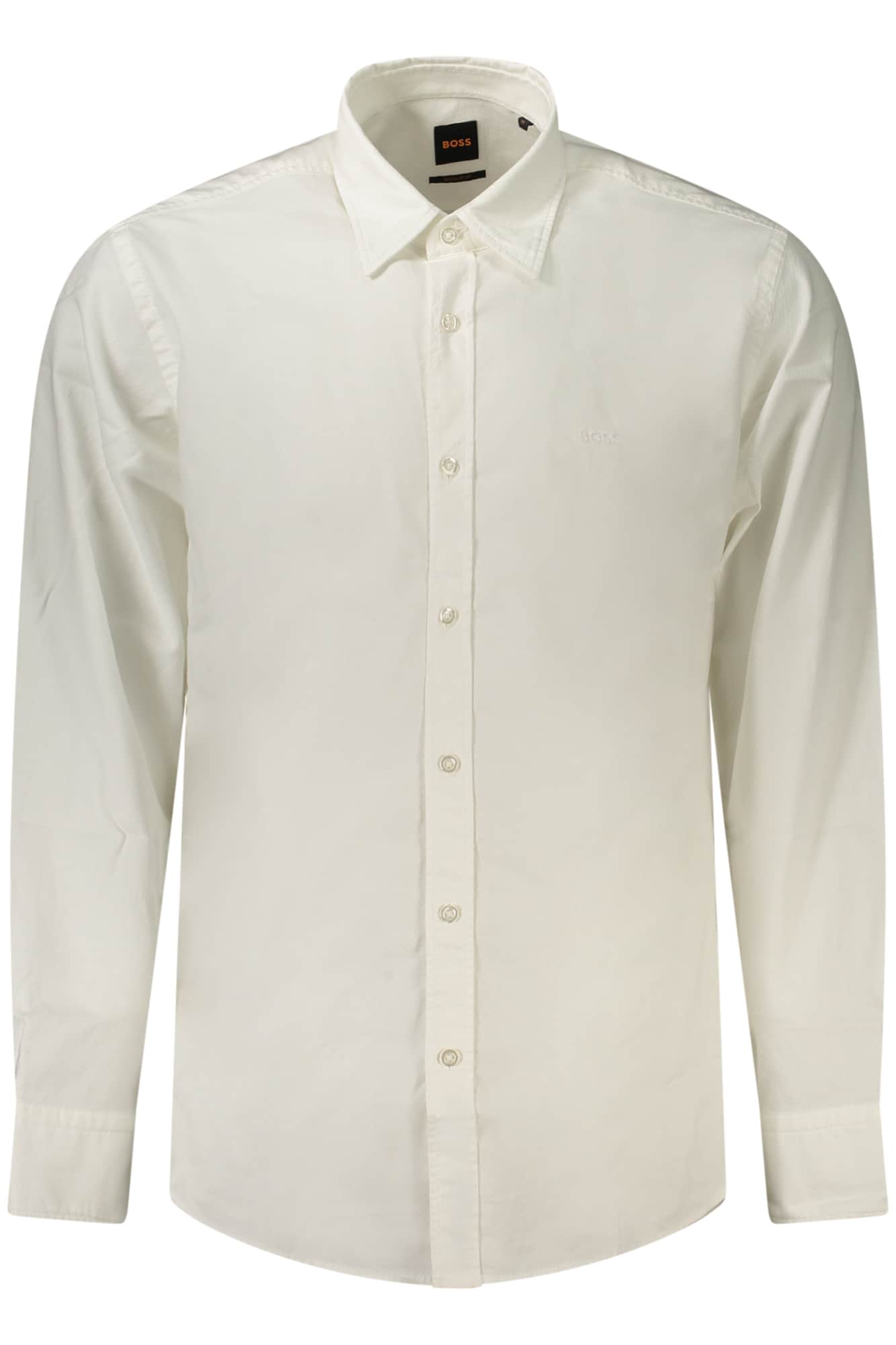 Boss hombre manga larga azul camisa