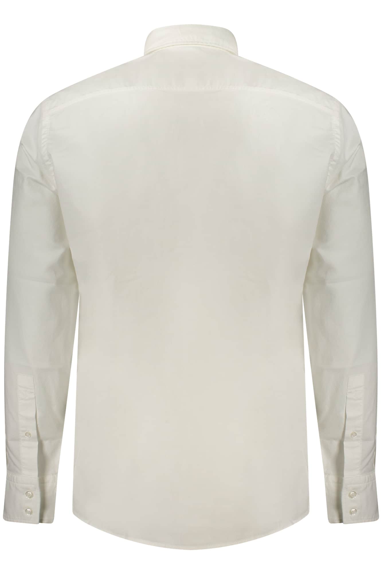 Boss hombre manga larga azul camisa