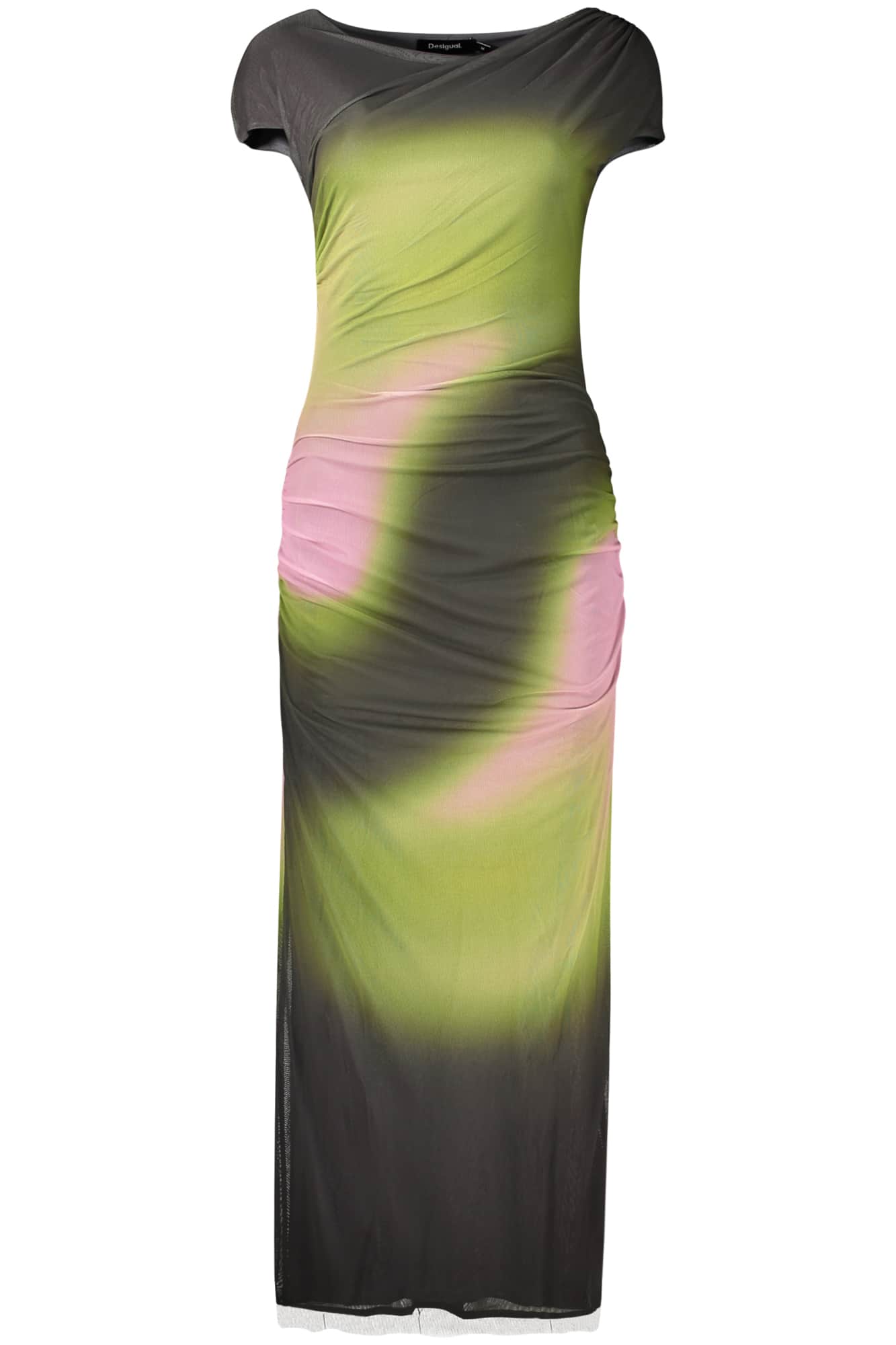 Desigual mujer largo vestido verde