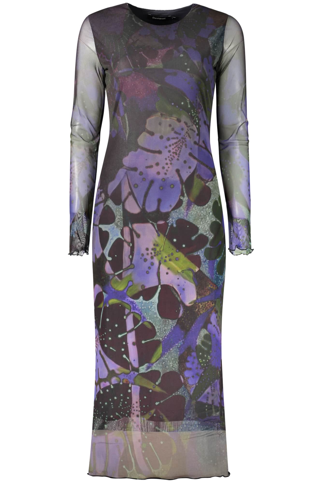 Desigual mujer largo morado vestido