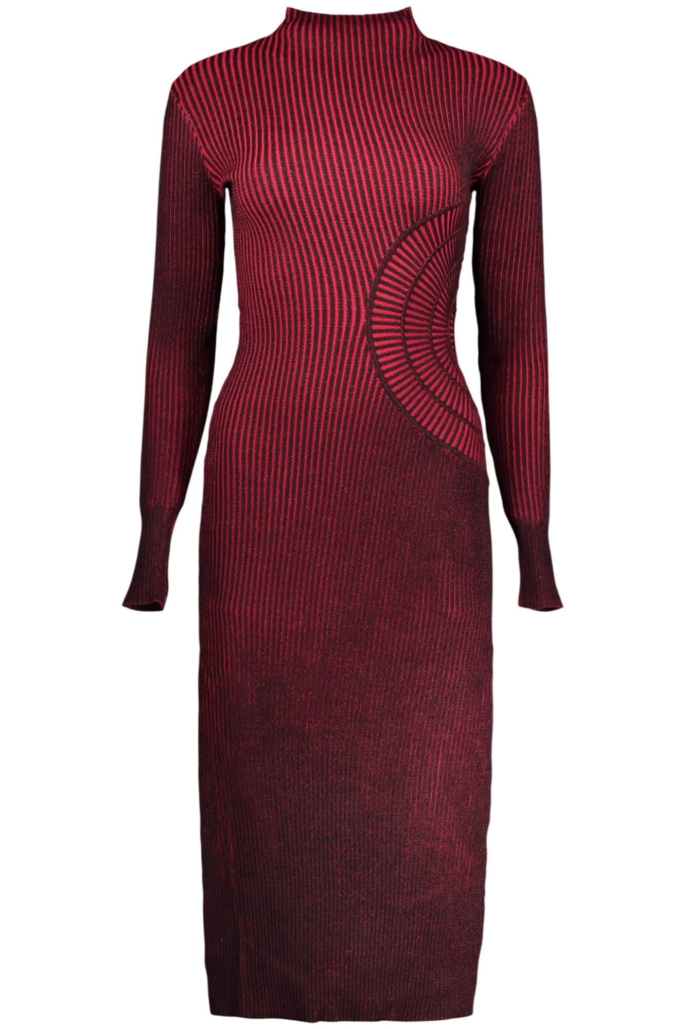 Desigual mujer largo rojo vestido